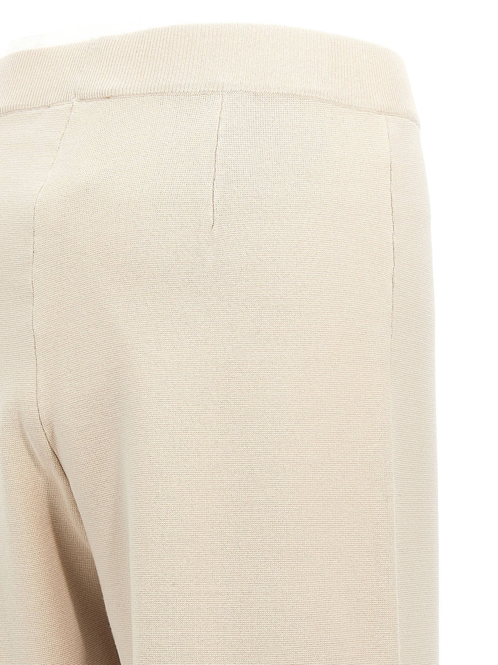 Max Mara Beige Viscose Casual Pants