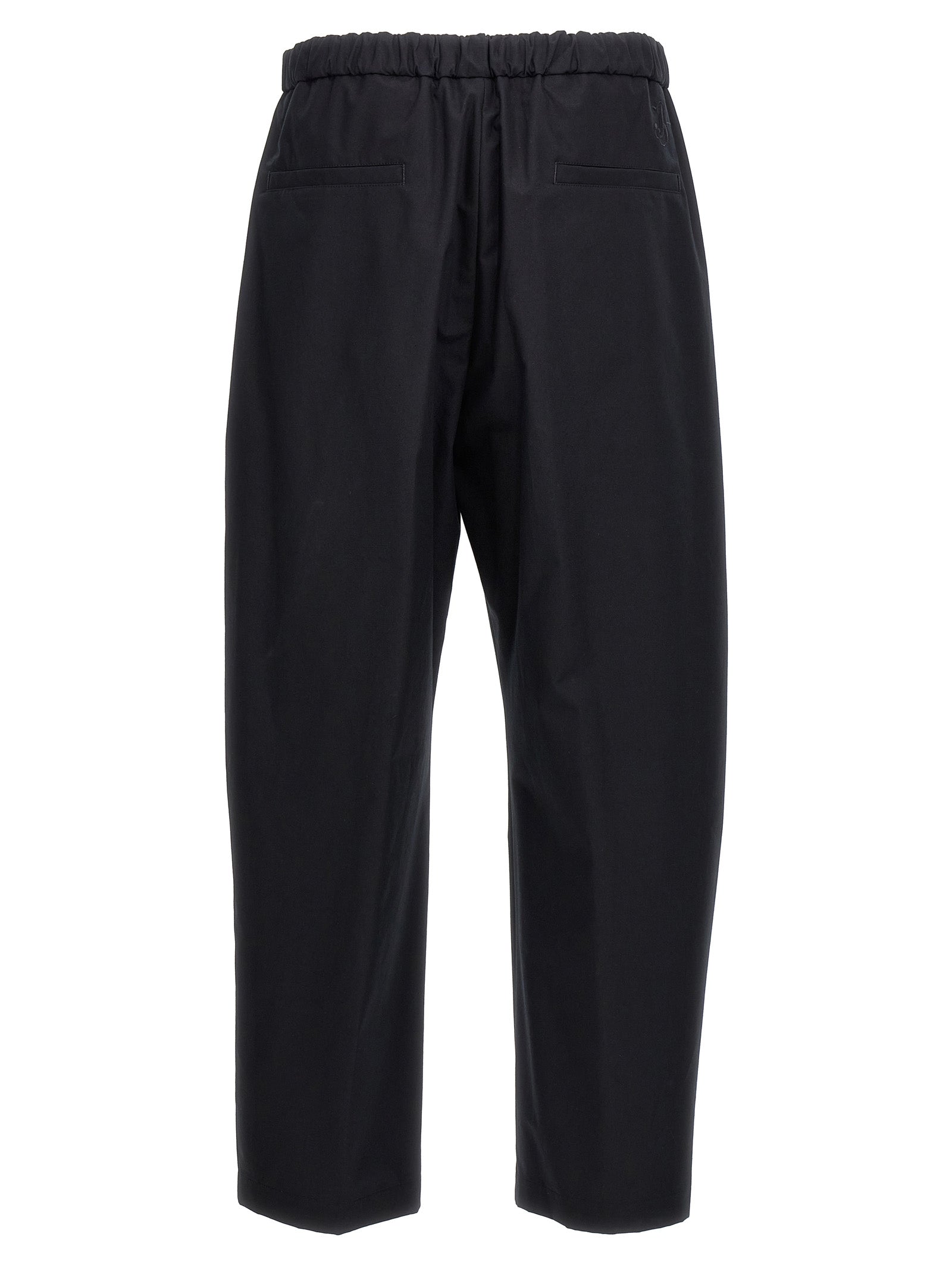 Jil Sander Blue Cotton Casual Pants