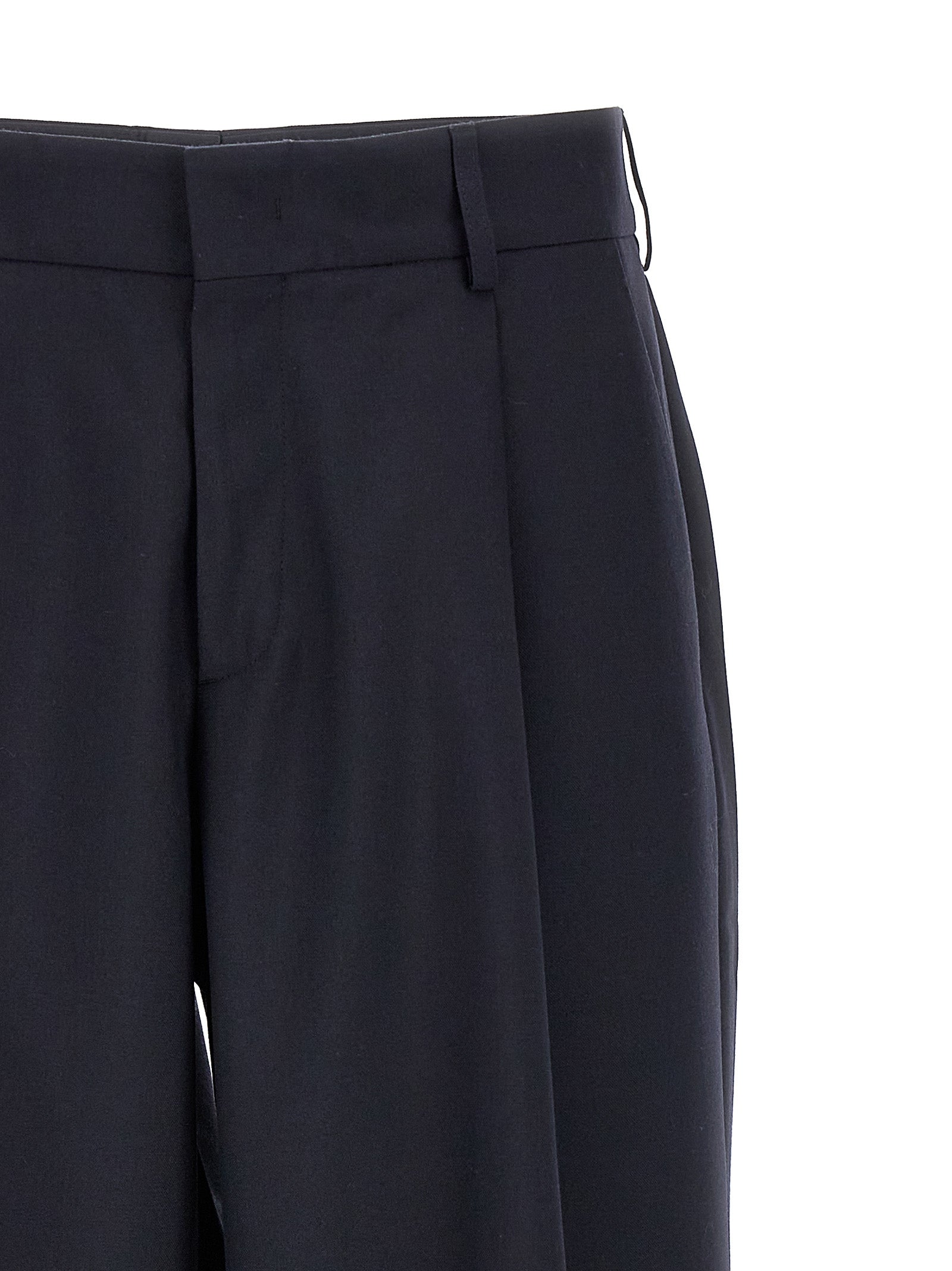 CELLAR DOOR Blue Polyester Dress Pants