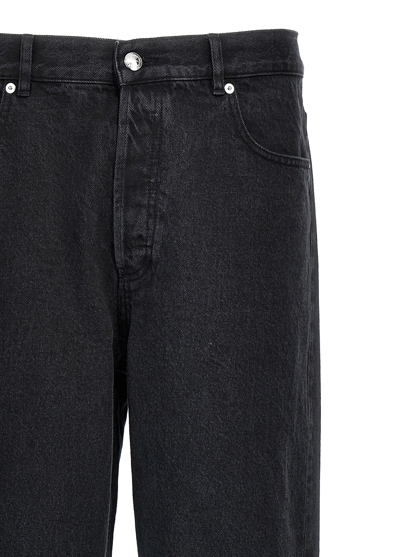 A.P.C. Black Cotton Straight-Leg Jeans