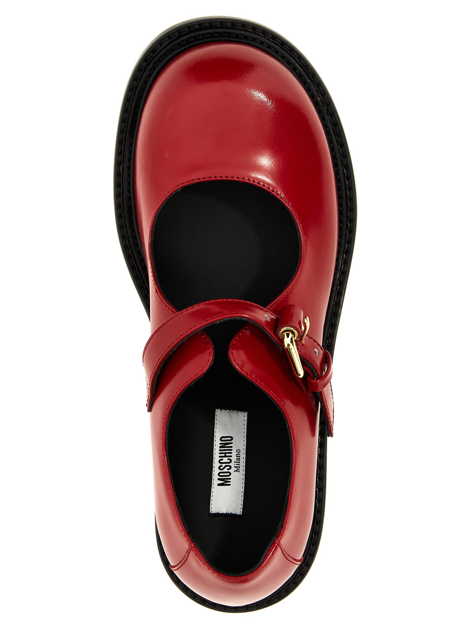 Moschino Multicolor Calfskin Flats