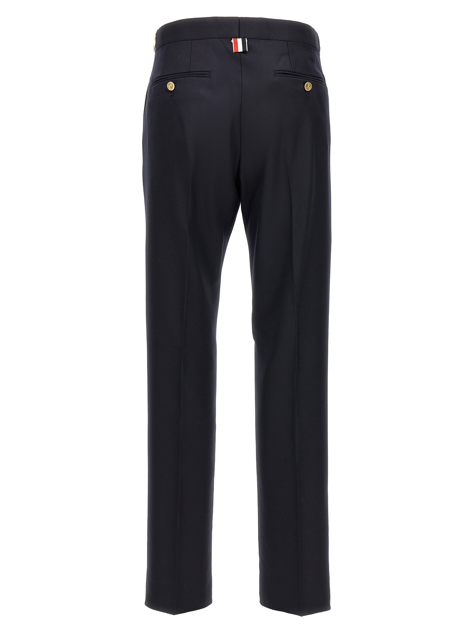 Thom Browne Blue Wool Casual Pants