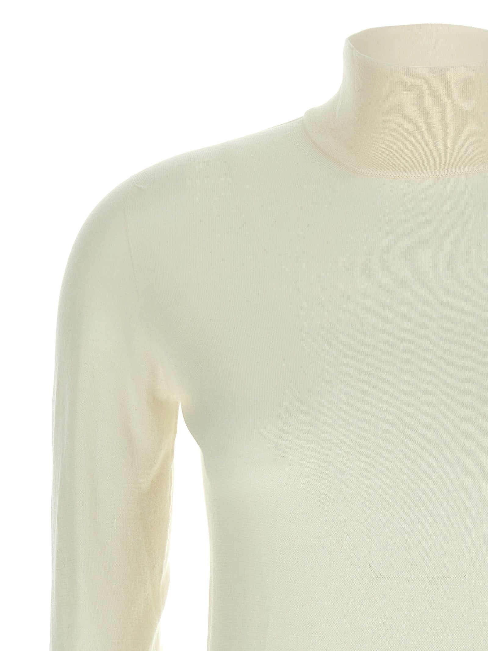 Max Mara White Virgin Wool Cardigan
