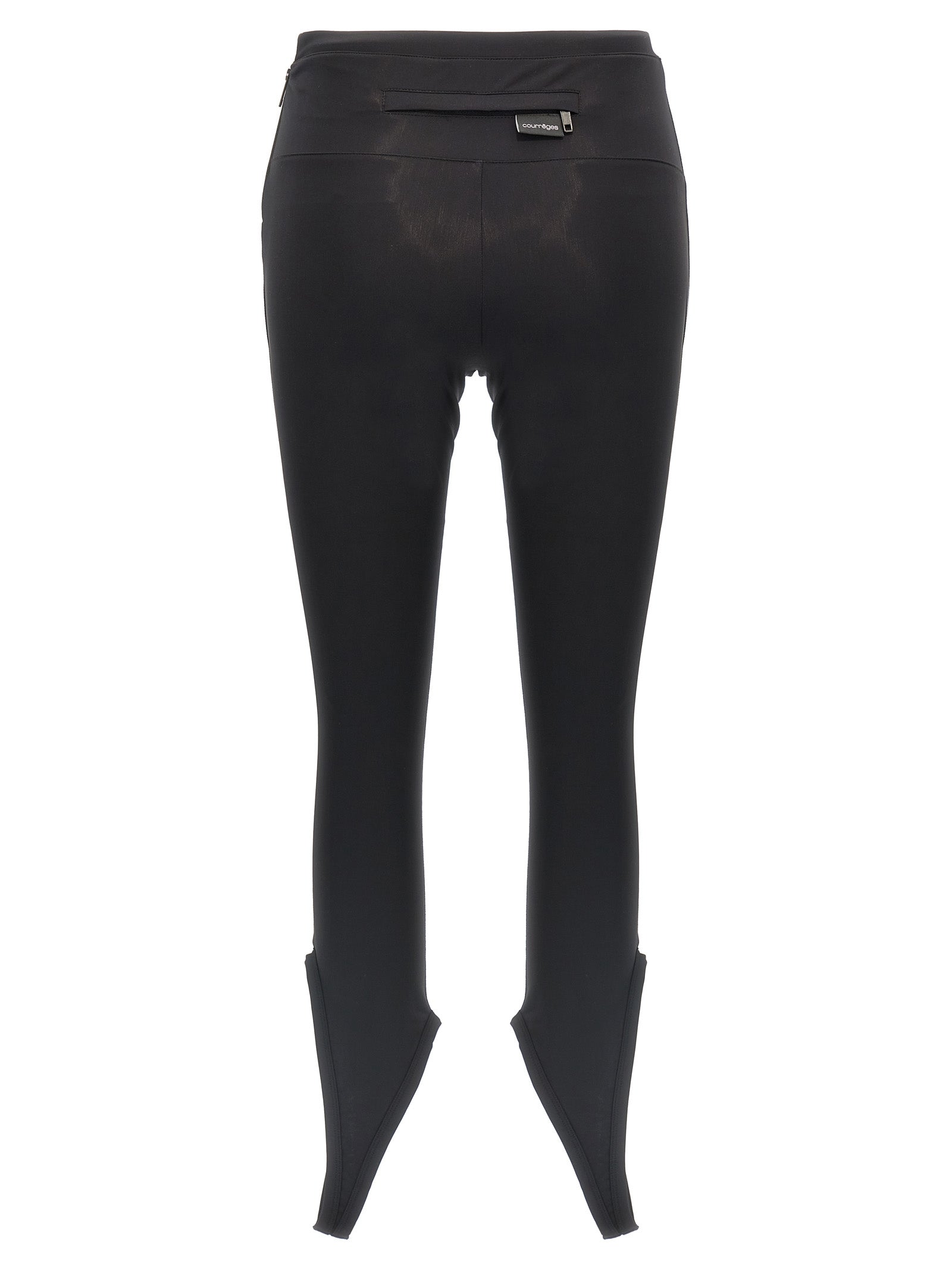 Courrèges Black Polyamide Leggings