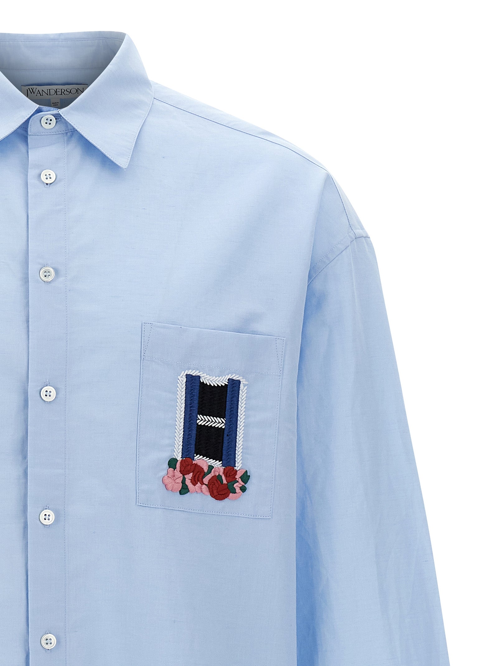 J.W.Anderson Blue Linen Blouse