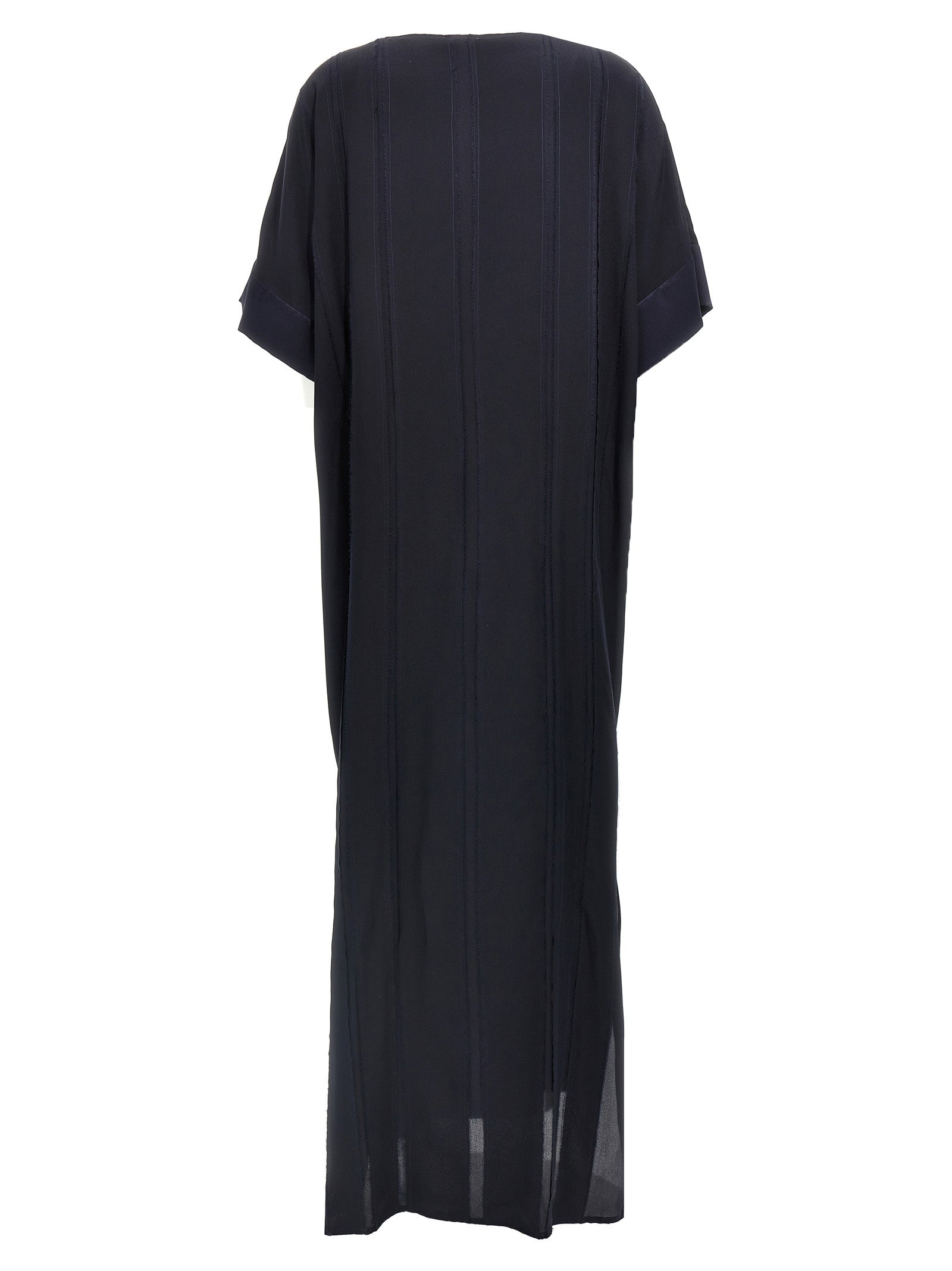 DI.LA3 PARI' Blue Silk Long Dress