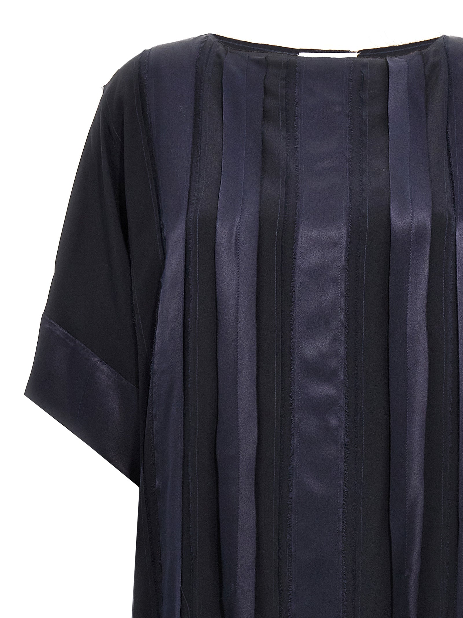 DI.LA3 PARI' Blue Silk Long Dress