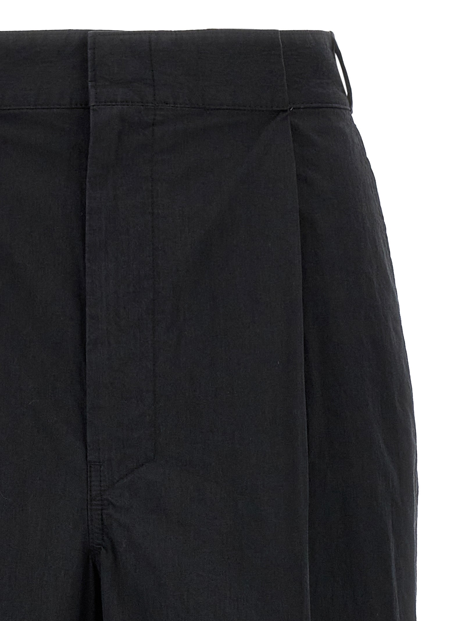 Maison Margiela Black Cotton Casual Pants