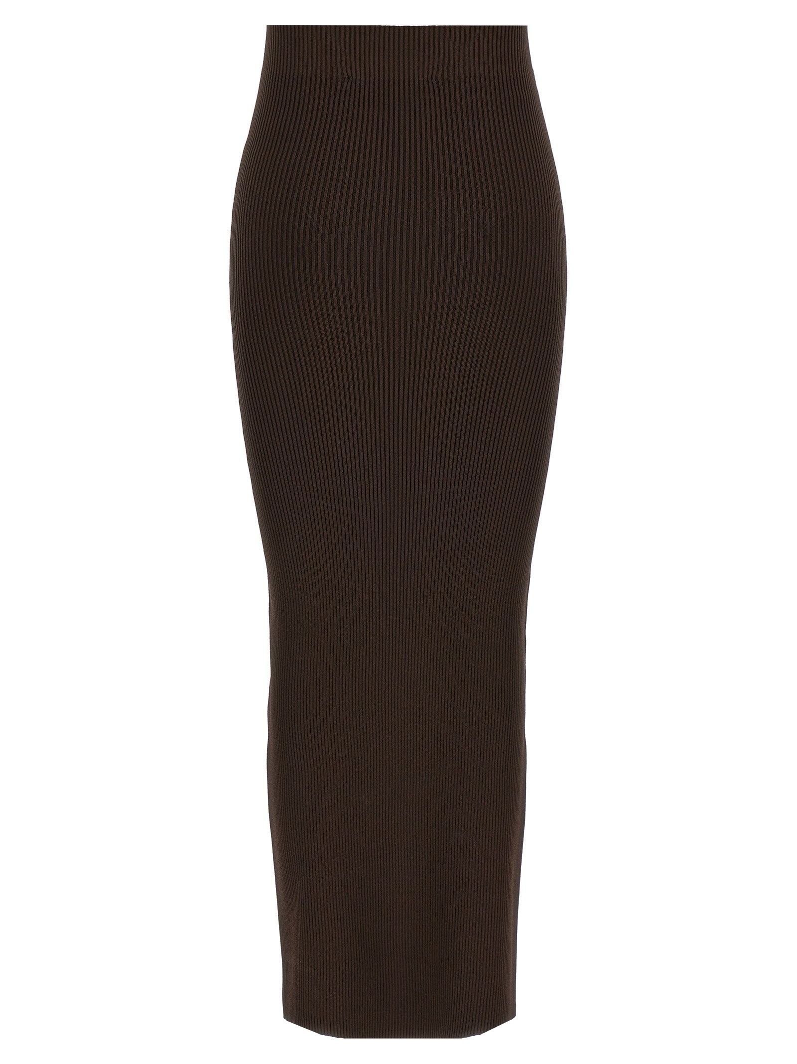 Max Mara Brown Viscose Mini Skirt