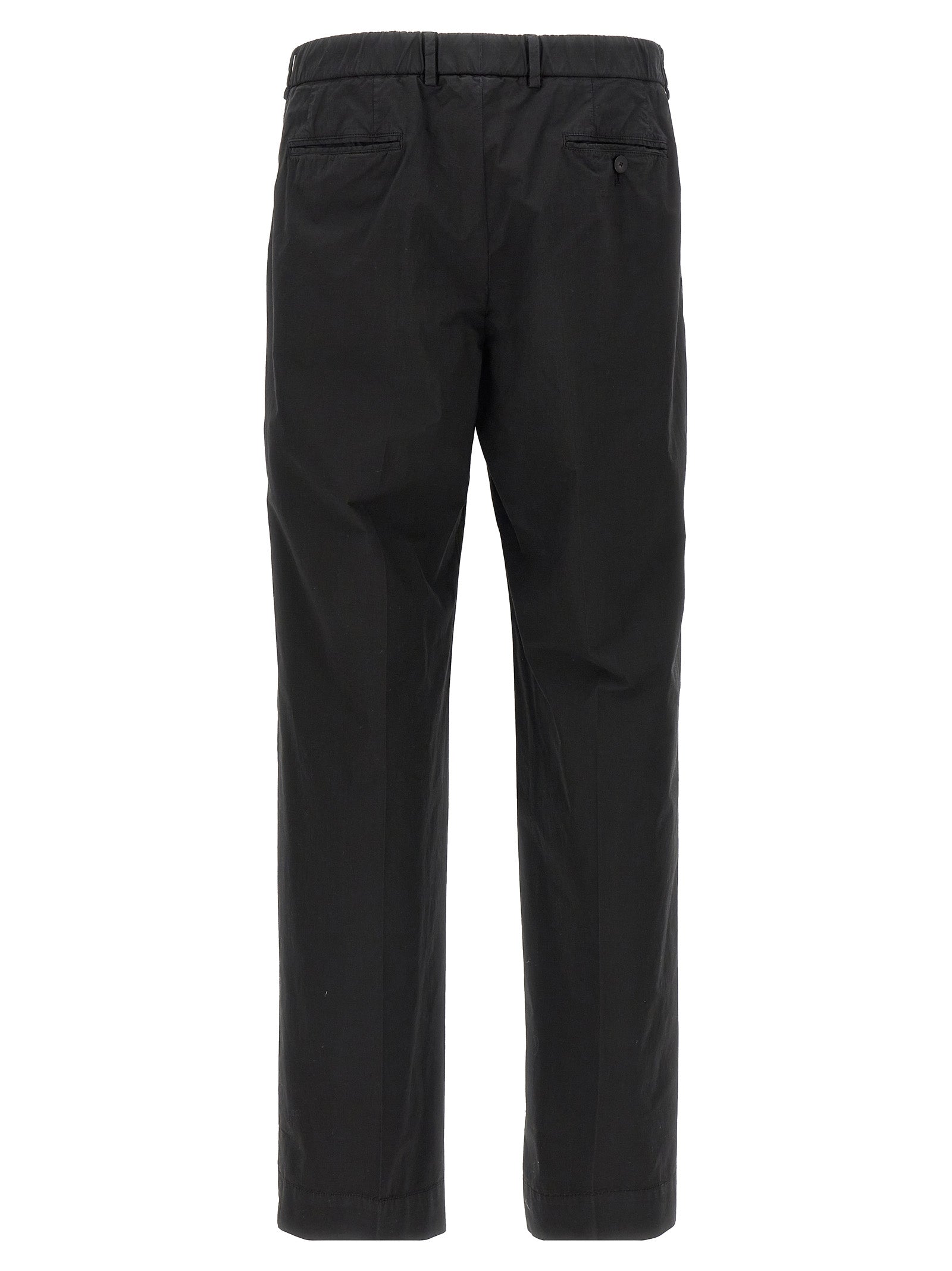 CELLAR DOOR Black Cotton Casual Pants