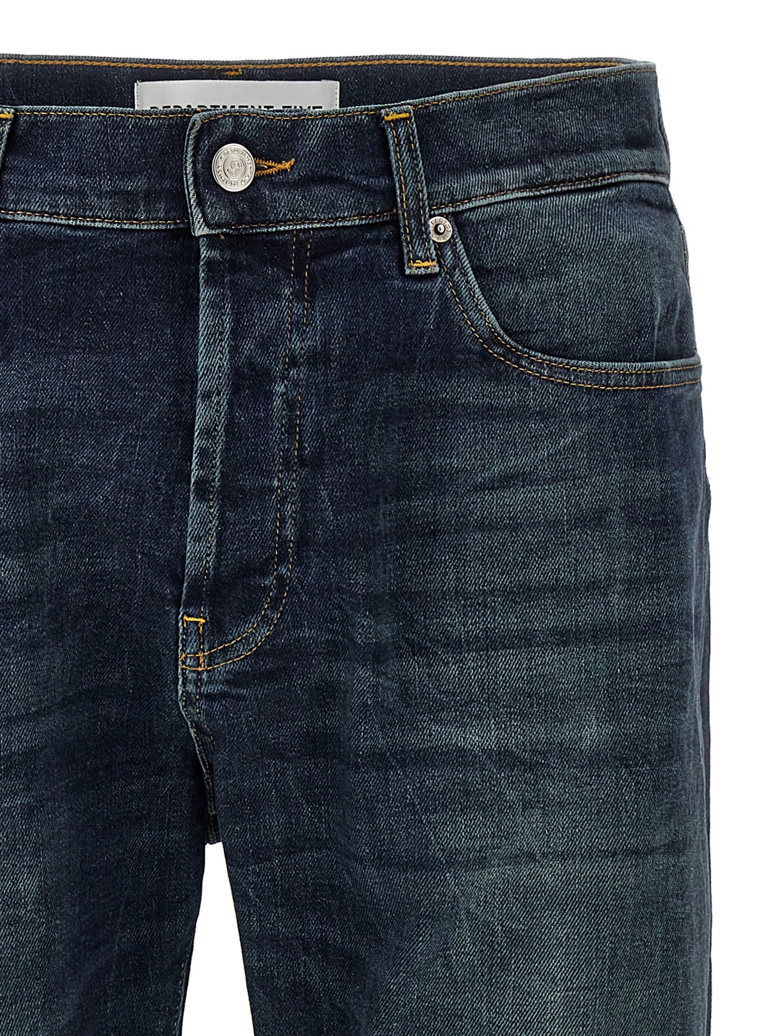 Department 5 Blue Cotton Straight-Leg Jeans