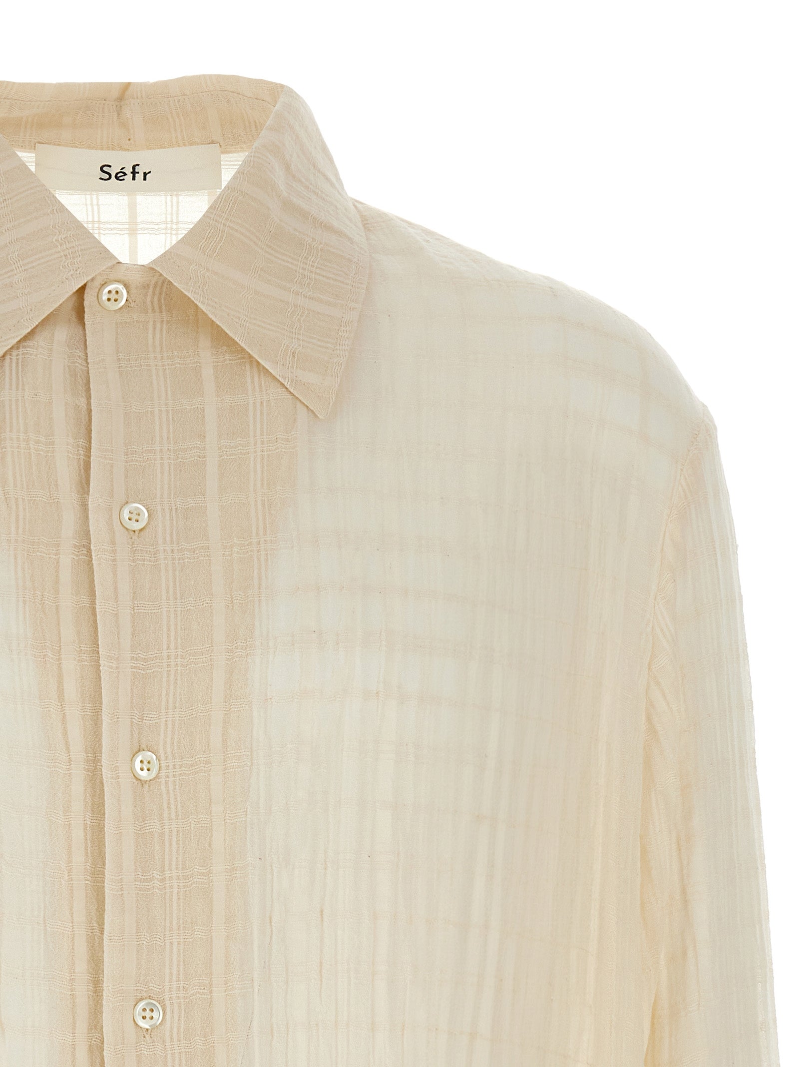 SÉFR Beige Cotton Blouse