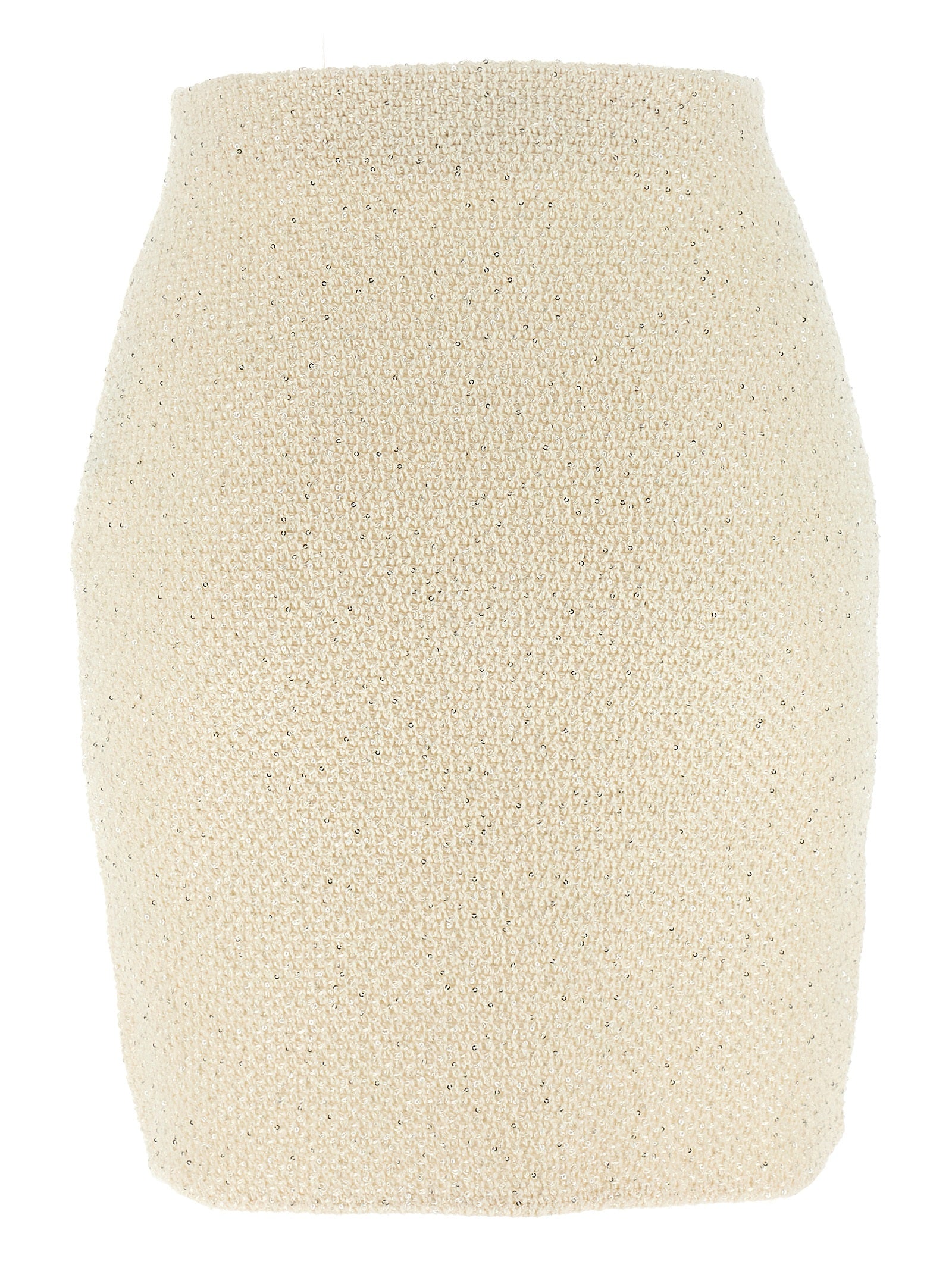 Self-Portrait Bicolor Cotton Long Skirt