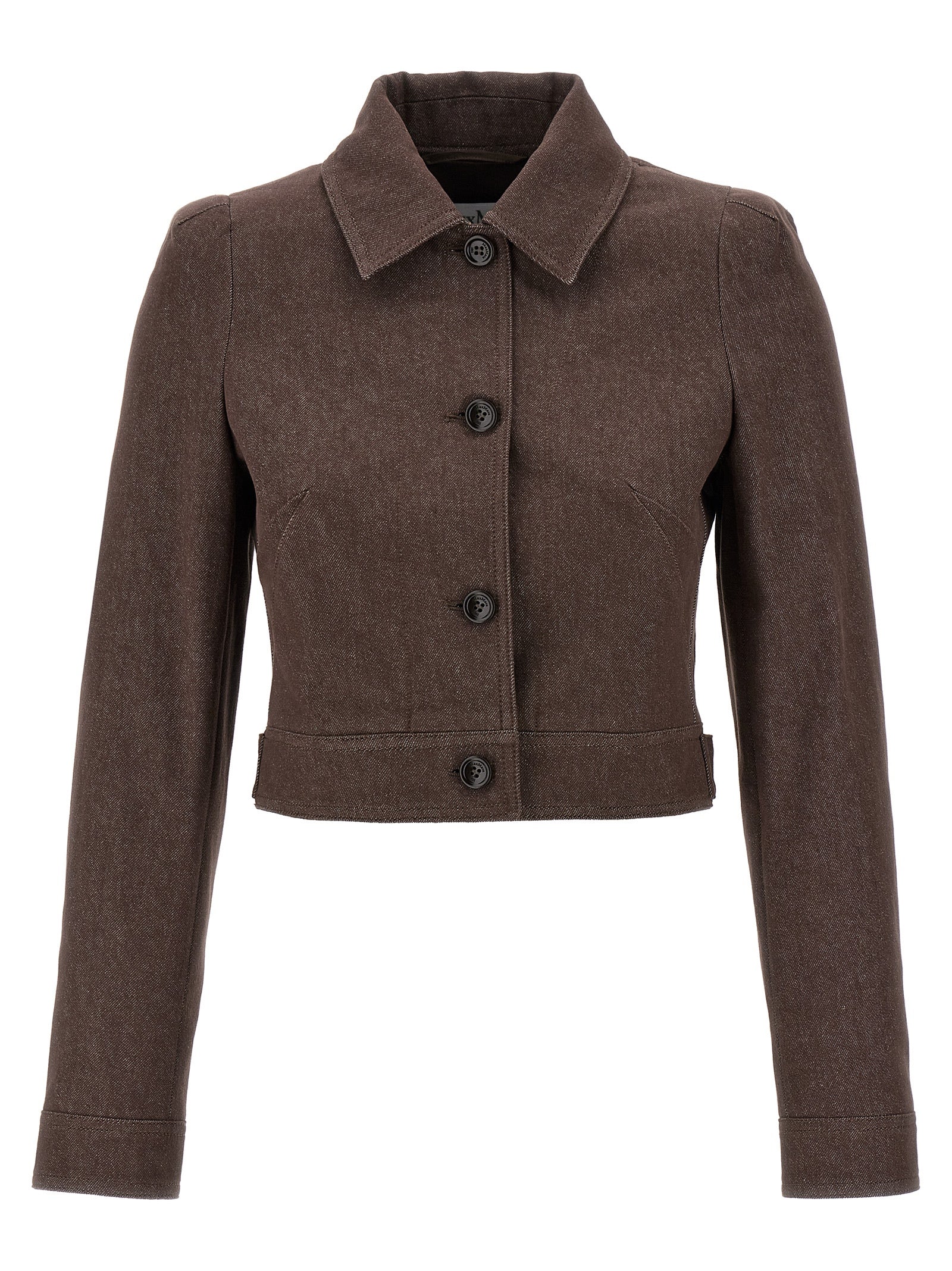 Max Mara Brown Cotton Blazer