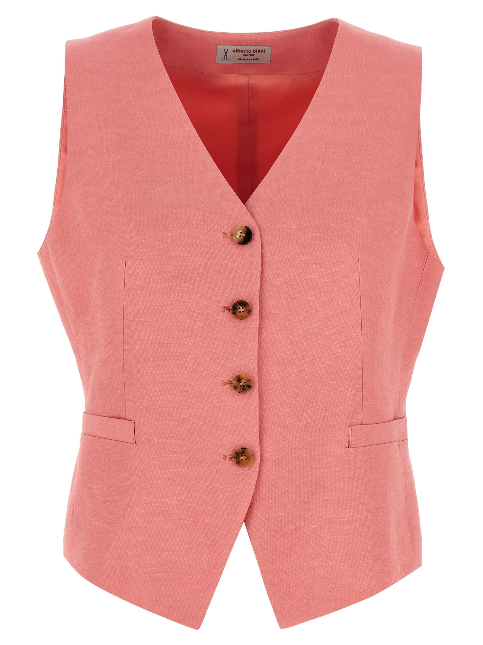 Alberto Biani Multicolor Viscose Sleeveless Jacket
