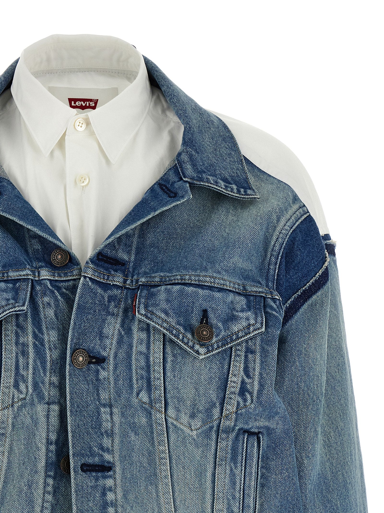 Junya Watanabe Multicolor Cotton Denim Jacket