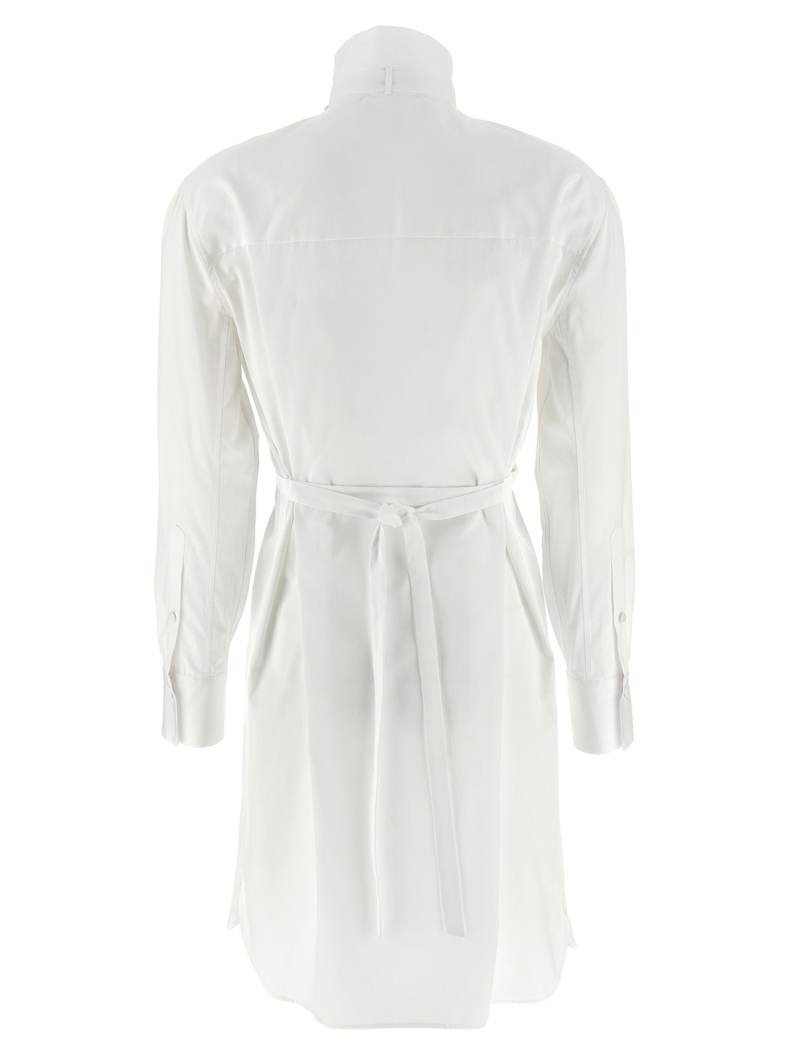 Alexander McQueen White Cotton Midi Dress