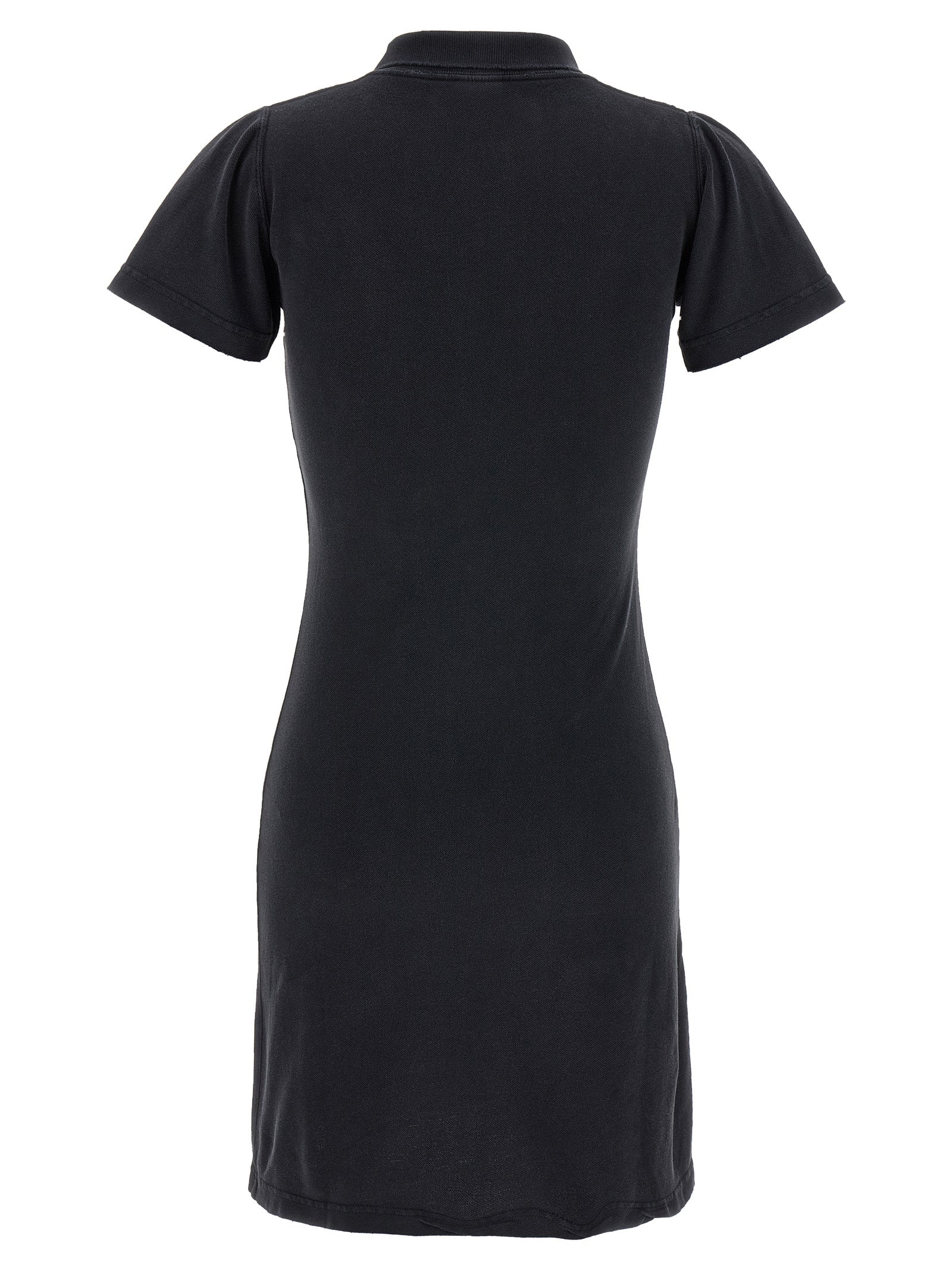 Balenciaga Black Cotton Short Dress