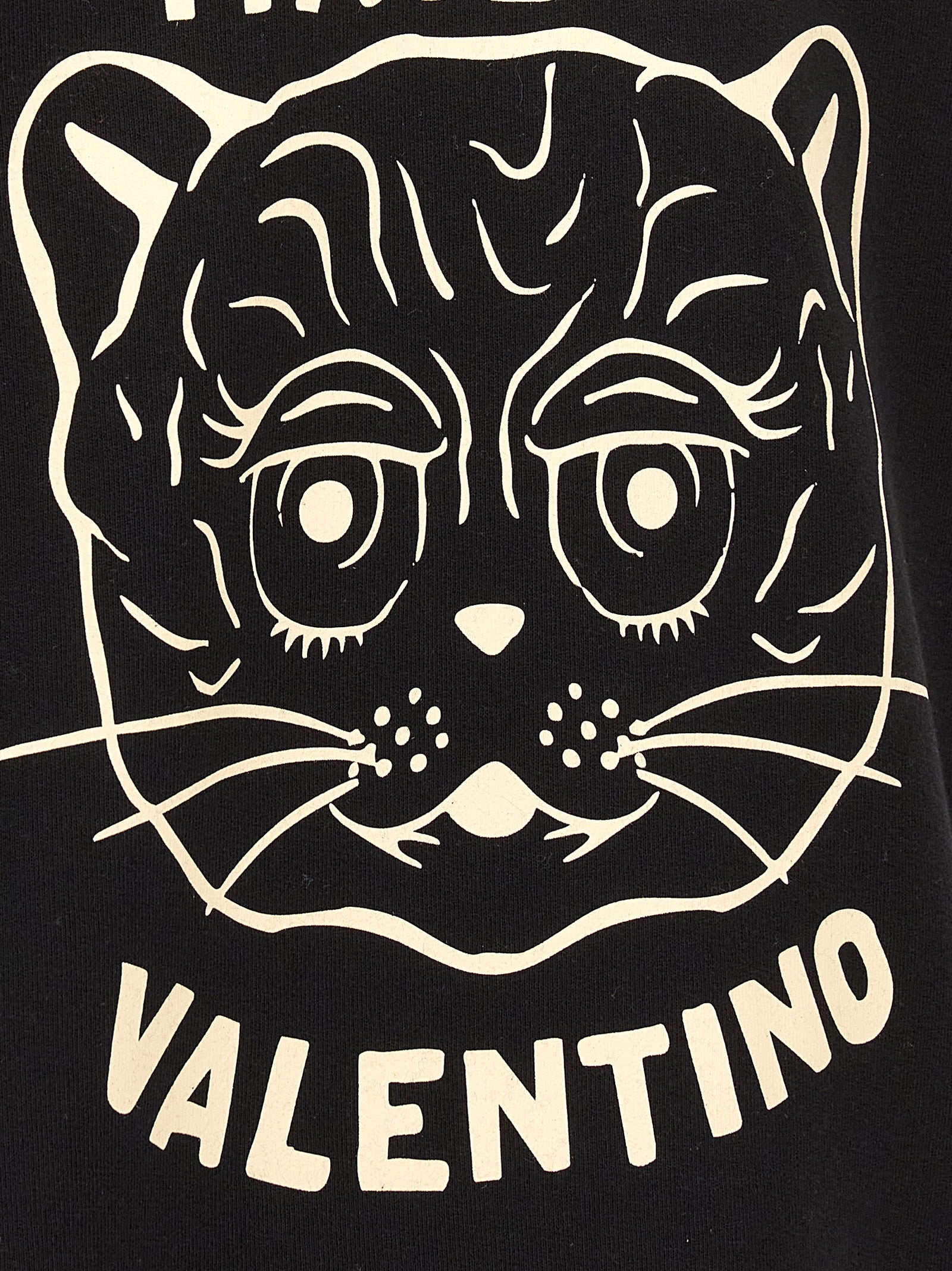 Valentino Garavani Black Cotton Sweatshirt