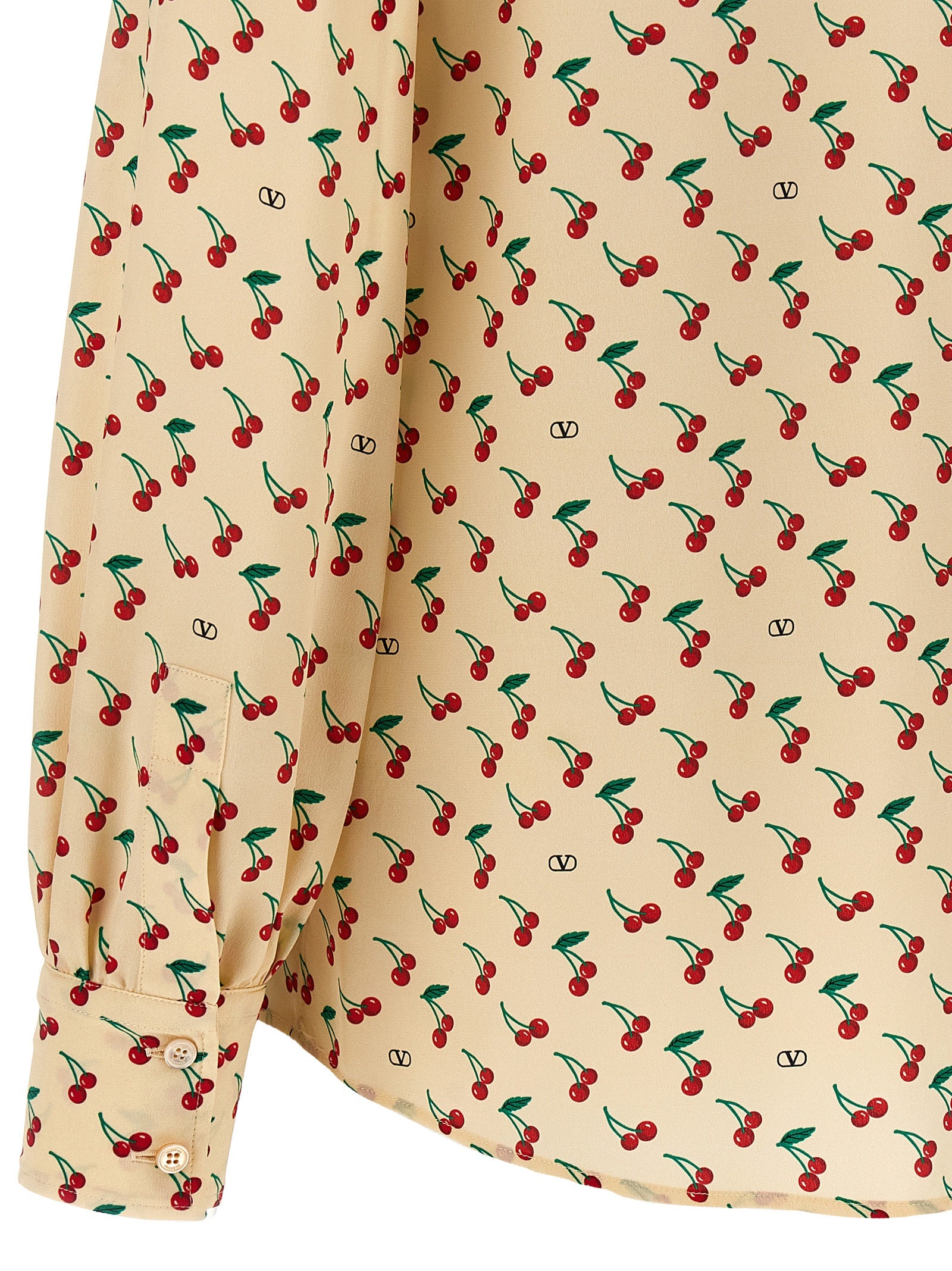 Valentino Garavani Beige Silk Blouse