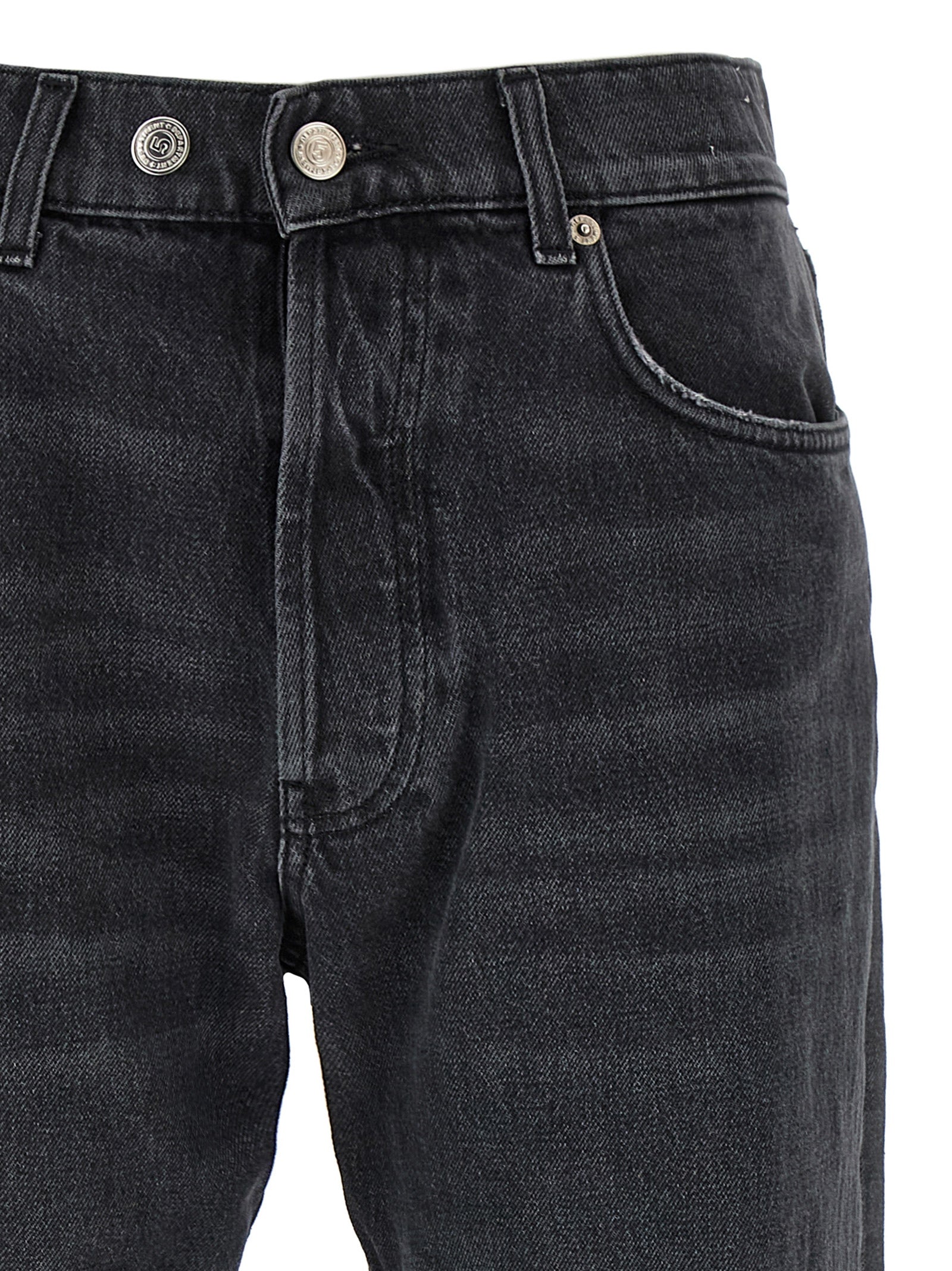 Department 5 Gray Cotton Straight-Leg Jeans