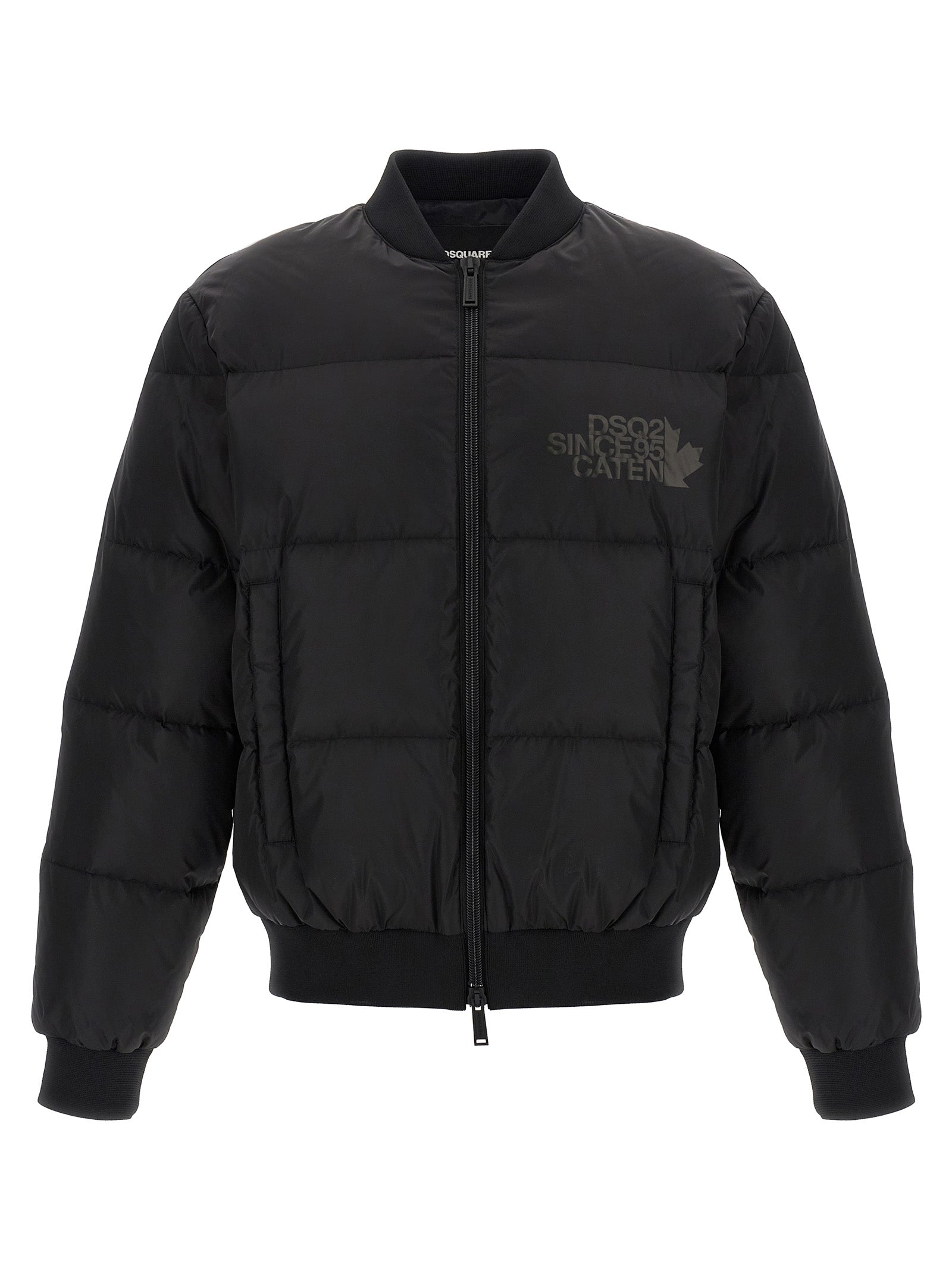 Dsquared² Black Polyamide Bomber