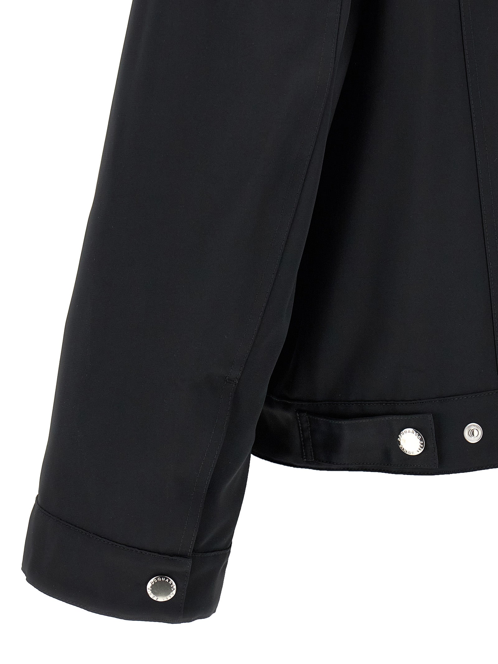 Dsquared² Black Polyester Full-Length Jacket