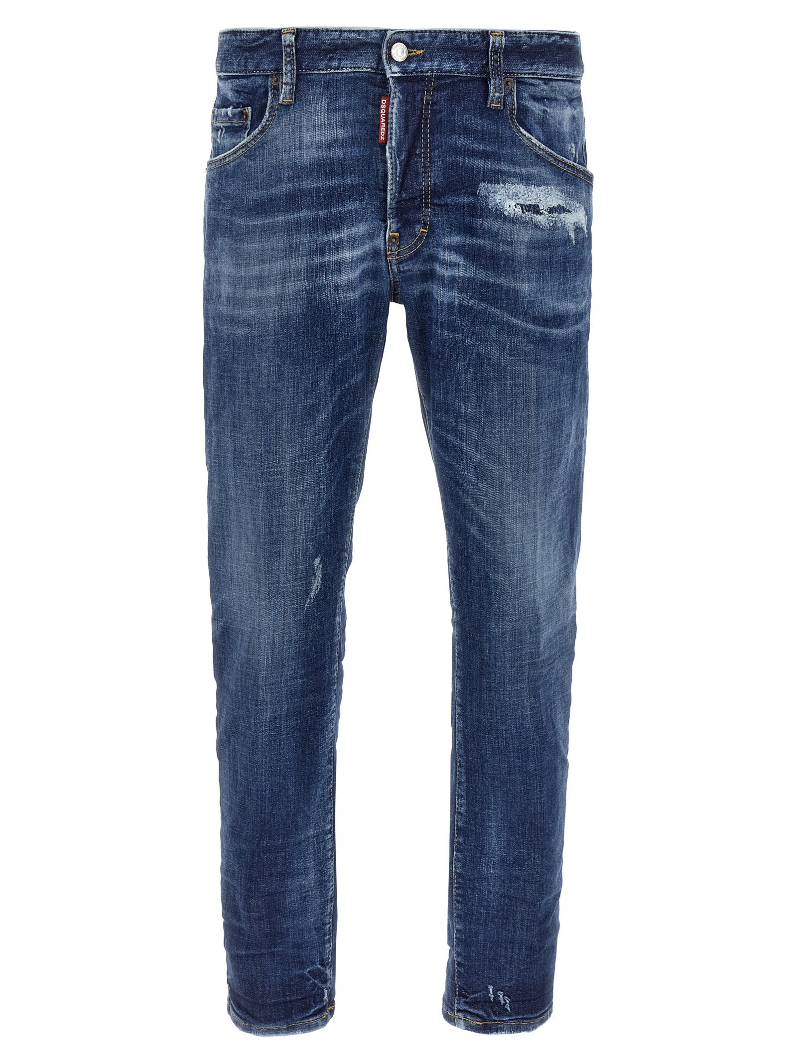 Dsquared² Blue Cotton Skinny Jeans