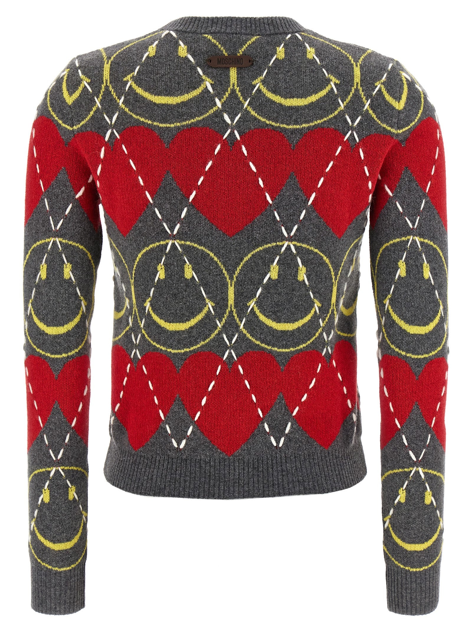 Moschino Multicolor Wool Cardigan