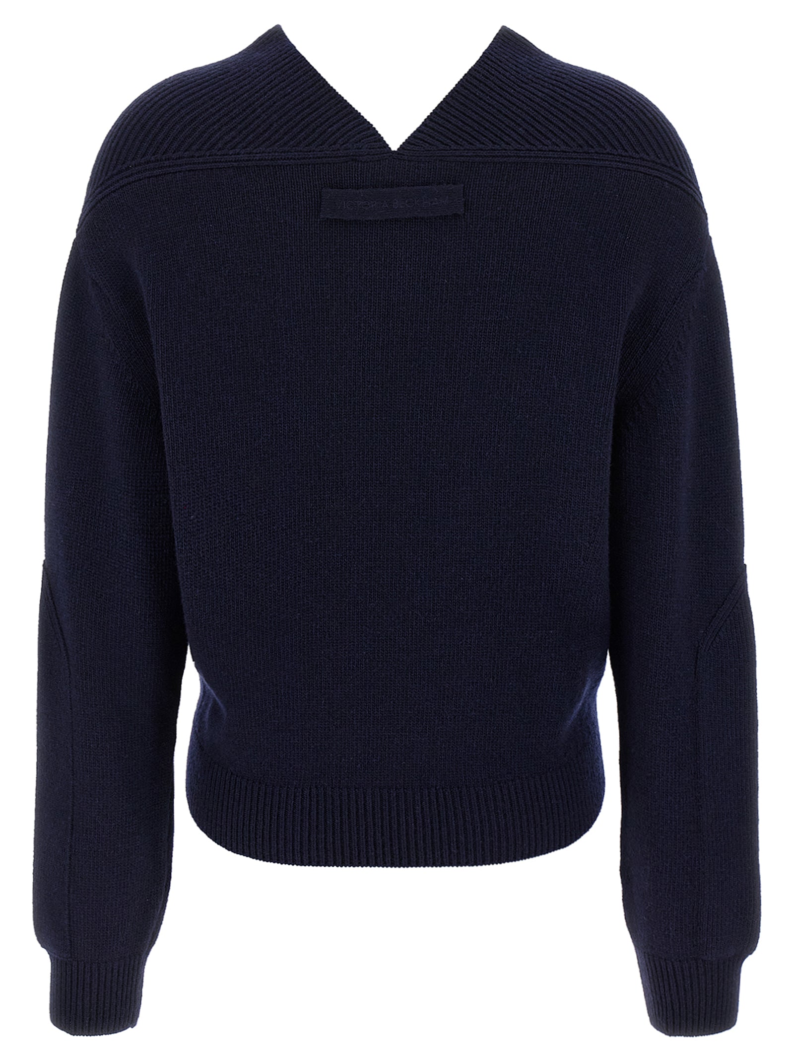 Victoria Beckham Blue Wool Cardigan