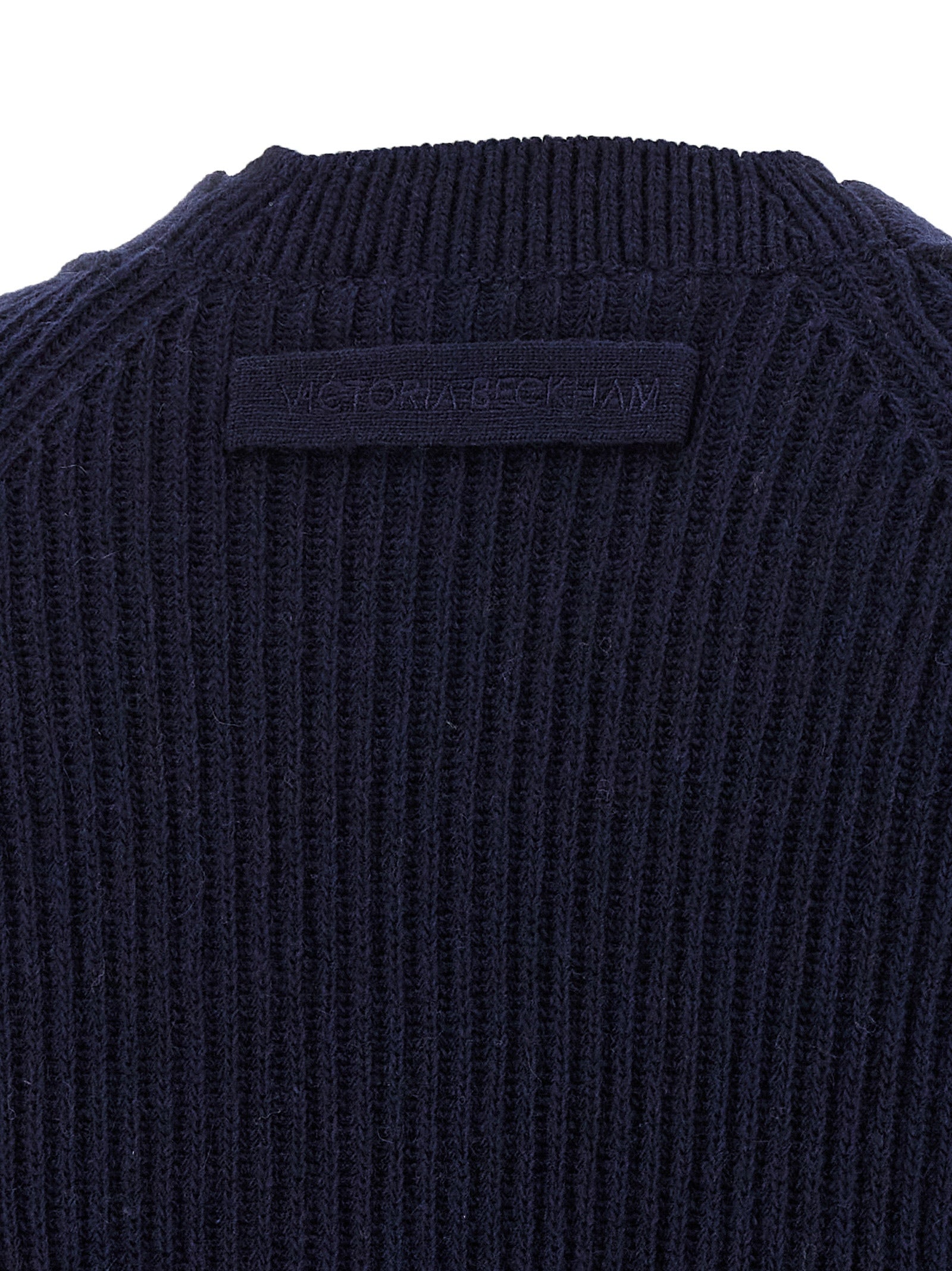 Victoria Beckham Blue Wool Cardigan