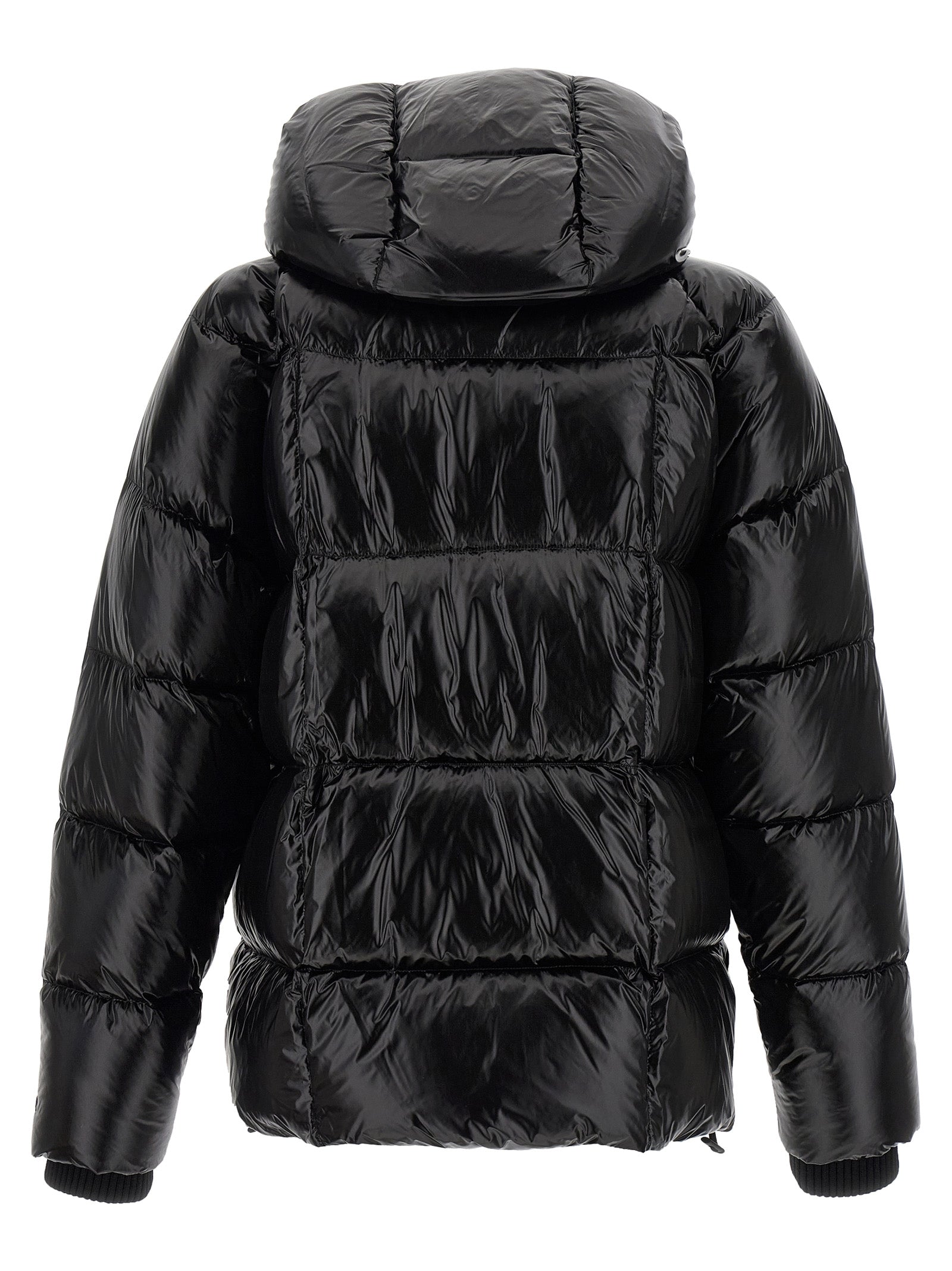 Dsquared² Black Polyamide Full-Length Jacket