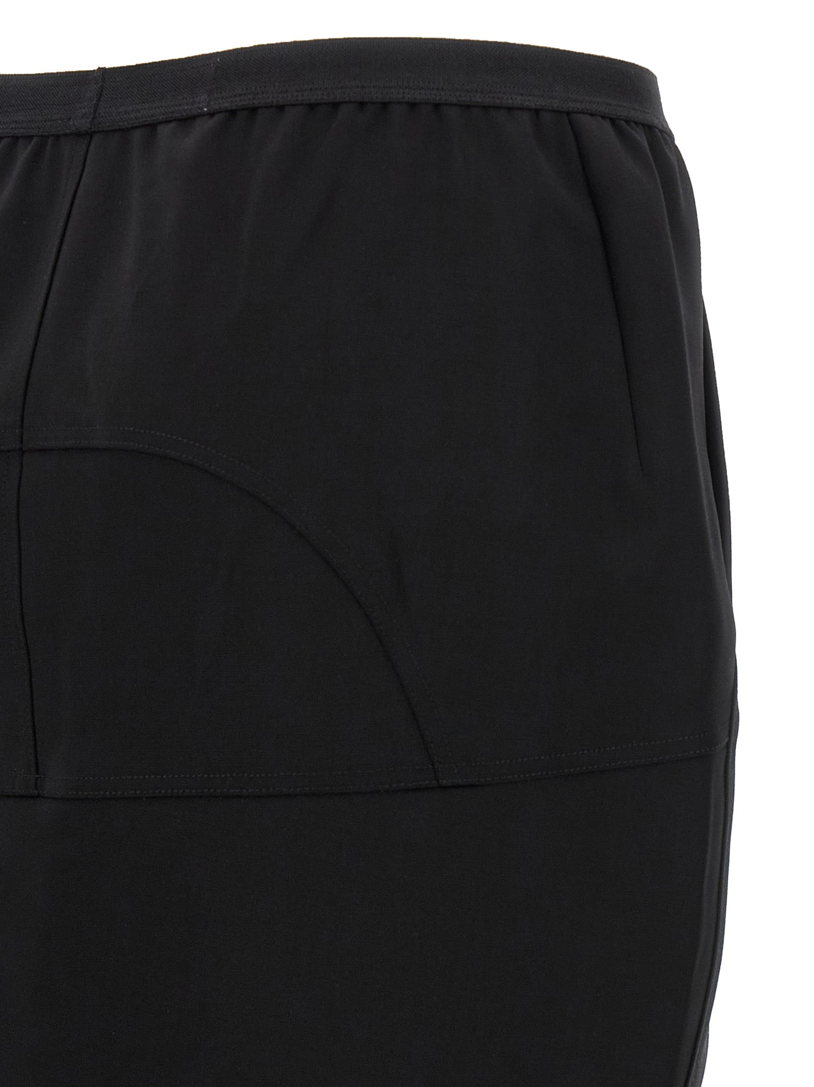 Rick Owens Black Wool Mini Skirt