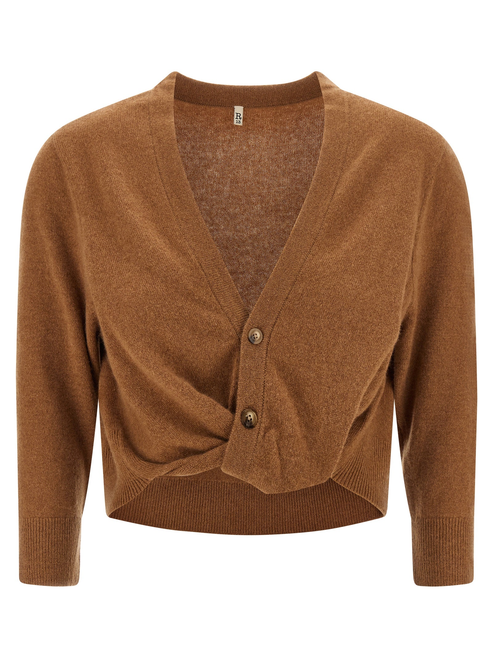 R13 Brown Cashmere Cardigan
