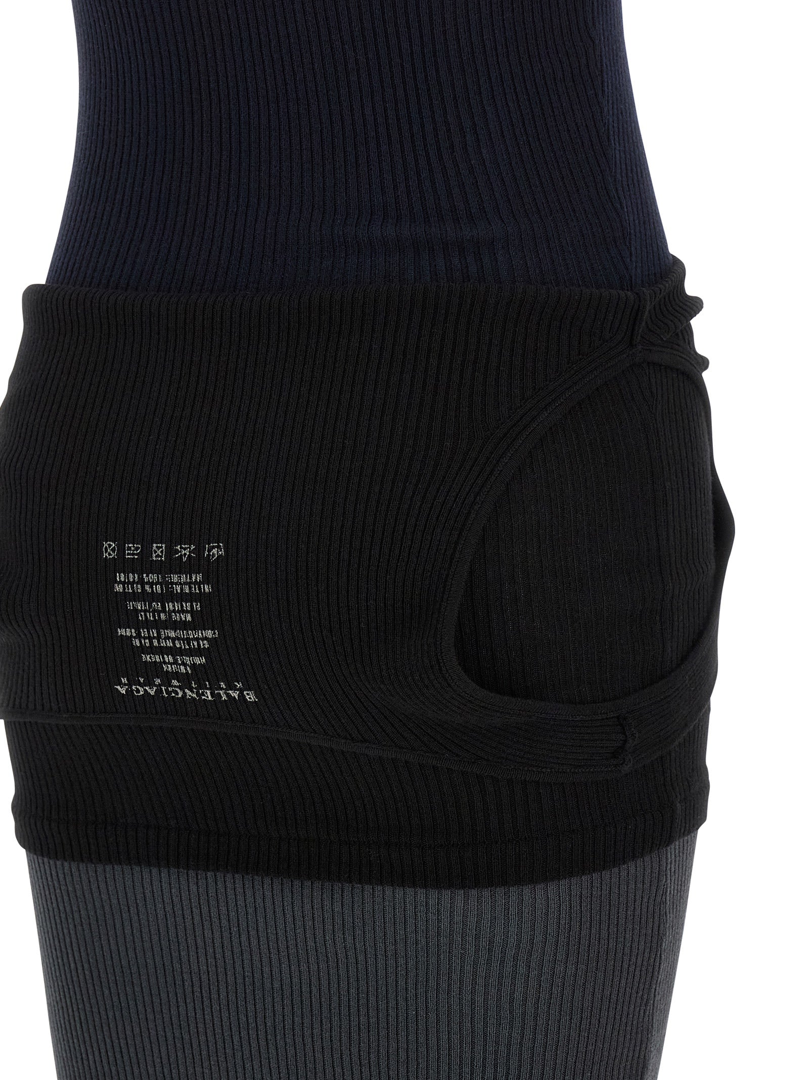 Balenciaga Black Cotton Long Dress