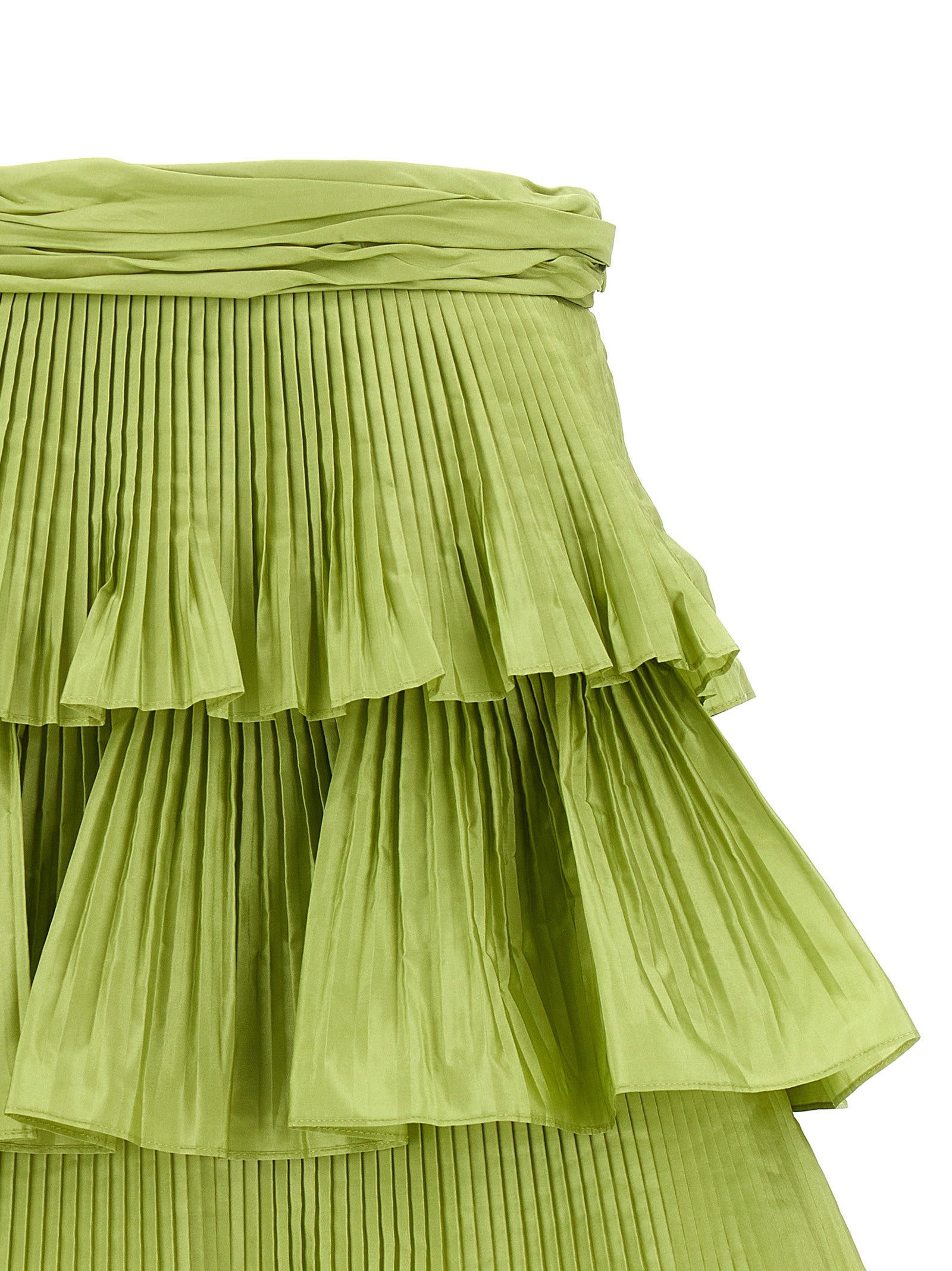 Valentino Garavani Bicolor Silk Long Skirt