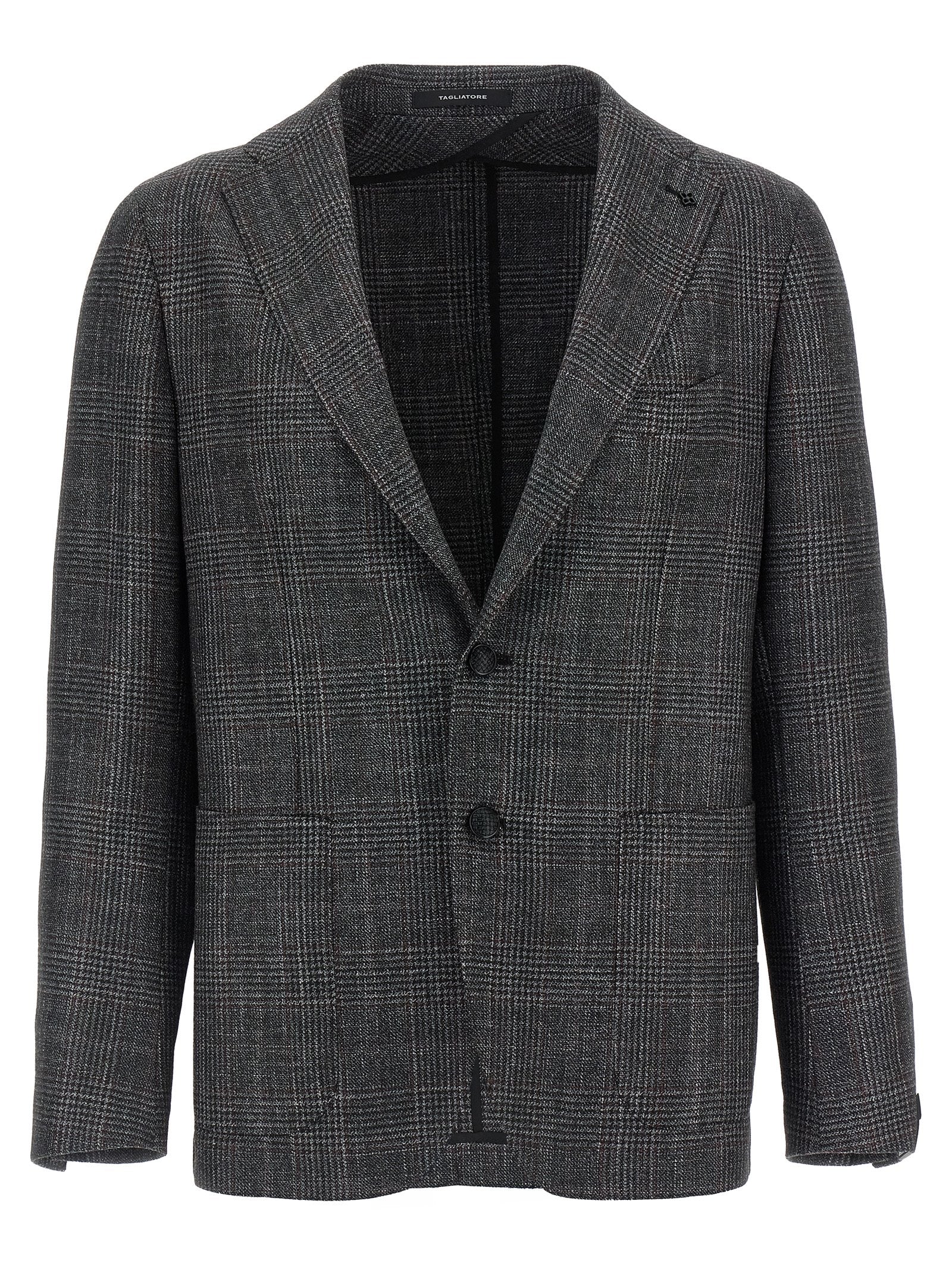 Tagliatore Gray Virgin Wool Blazer