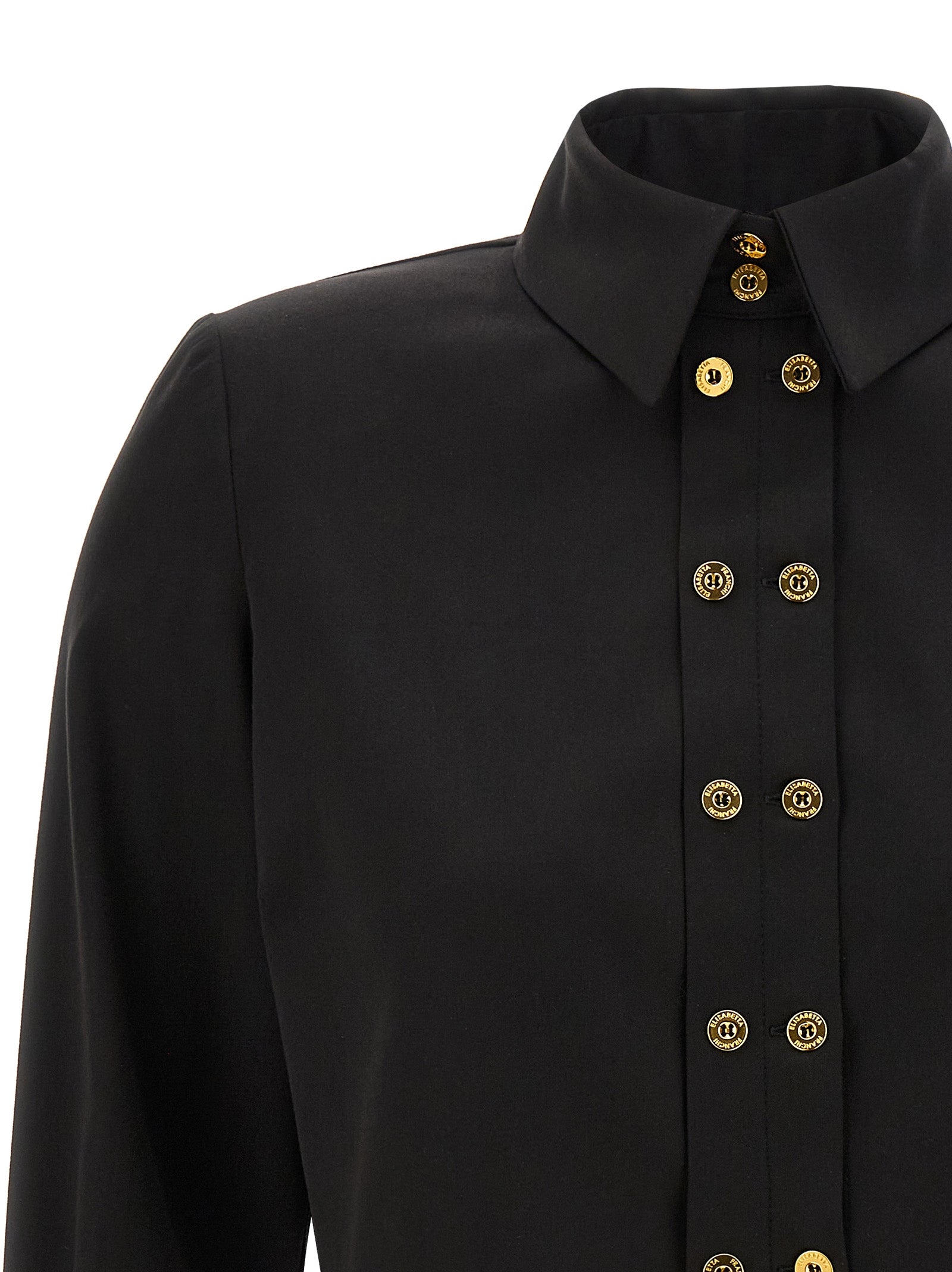 Elisabetta Franchi Black Lycra Blouse