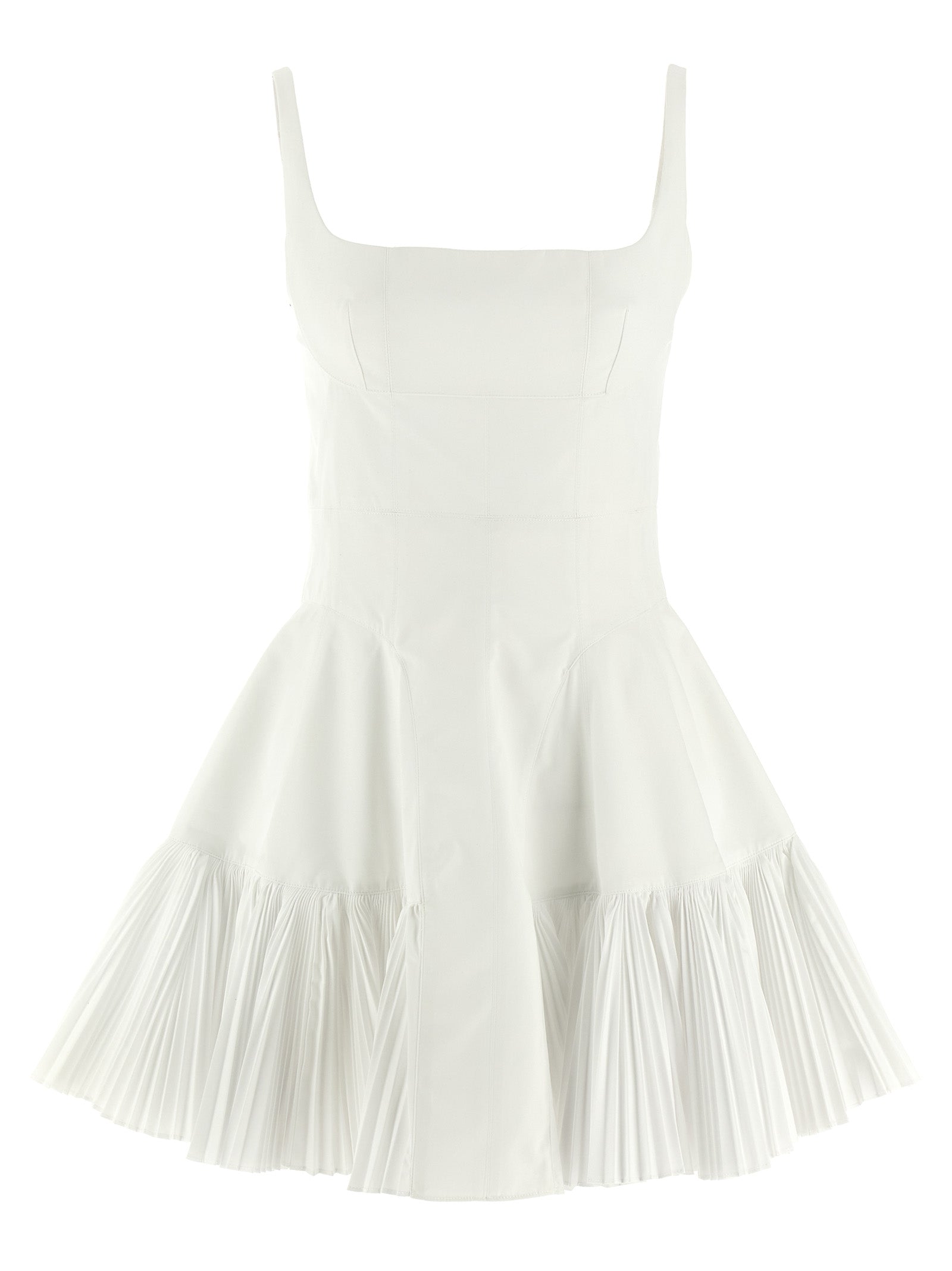 Giovanni Bedin White Poplin Short Dress