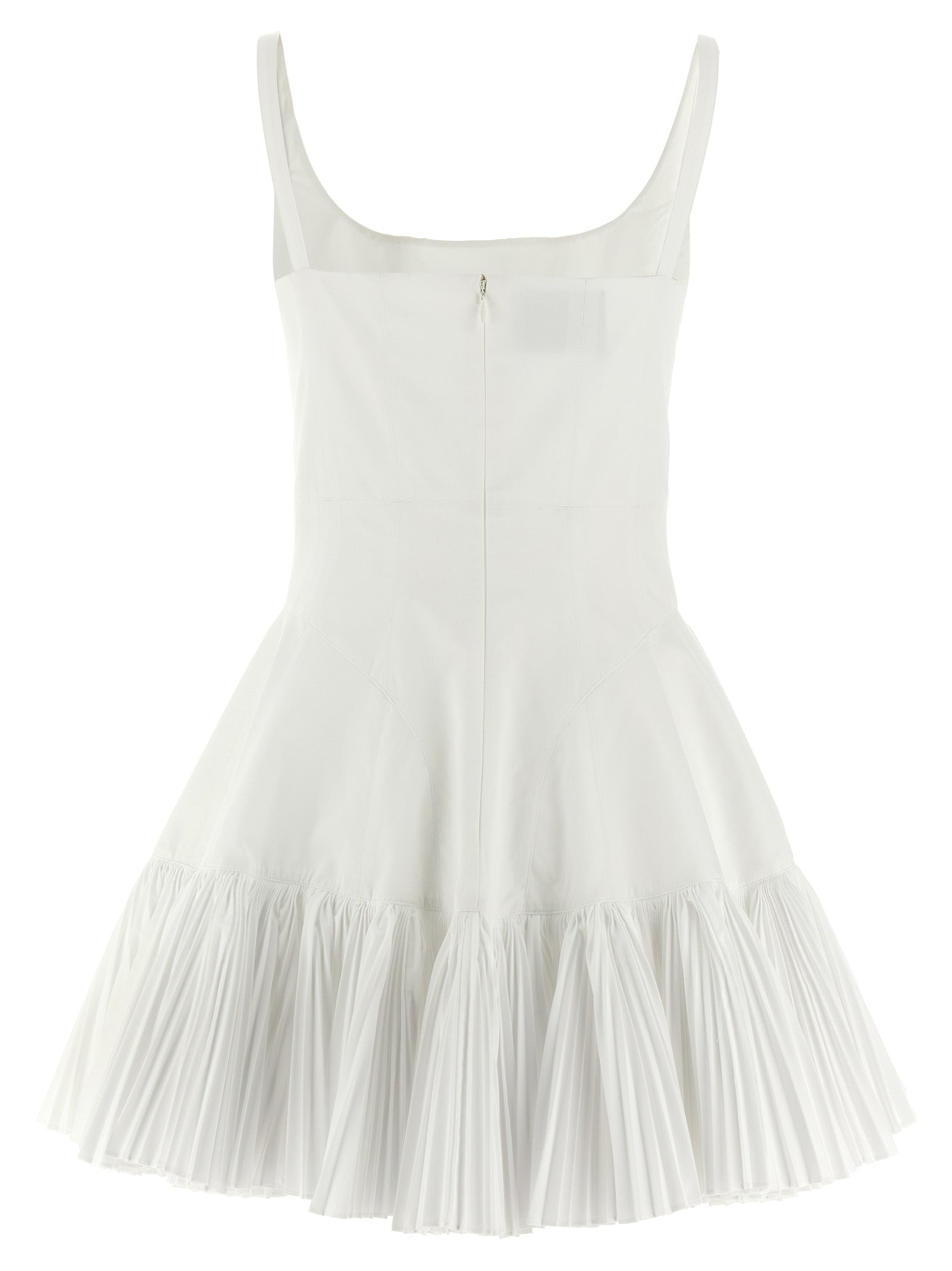 Giovanni Bedin White Poplin Short Dress