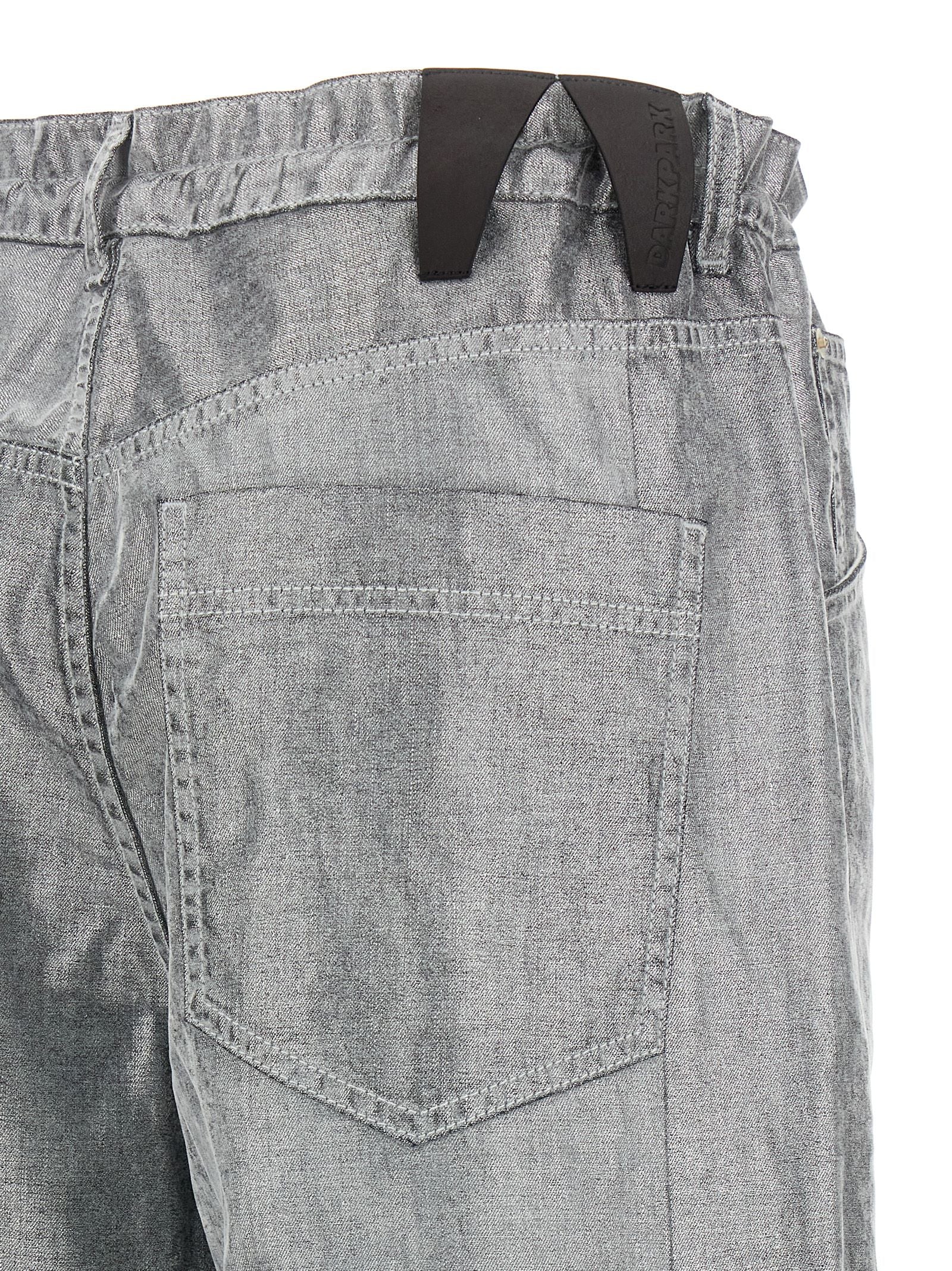 Darkpark Silver Cotton Jeans Denim