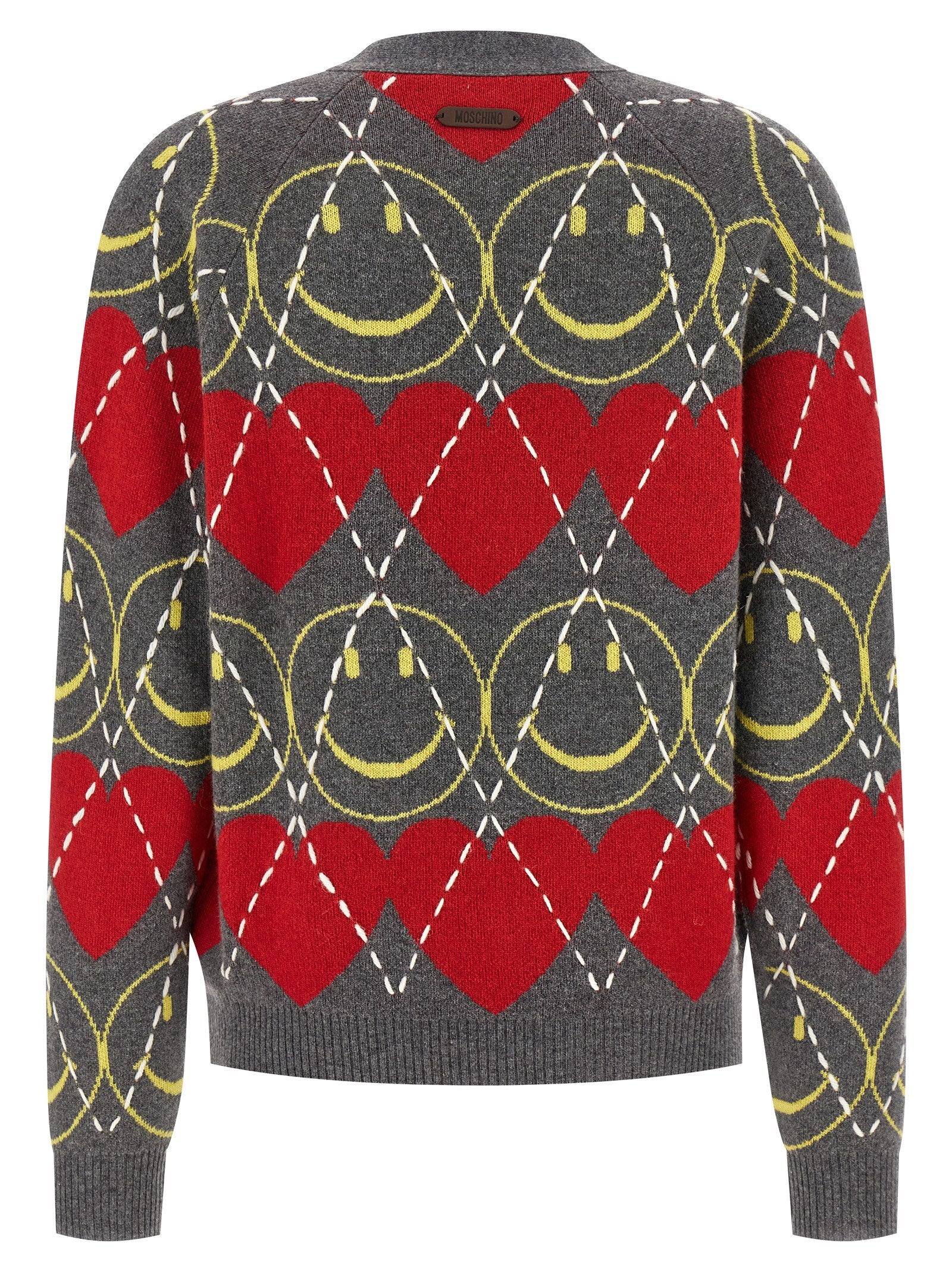 Moschino Multicolor Wool Cardigan