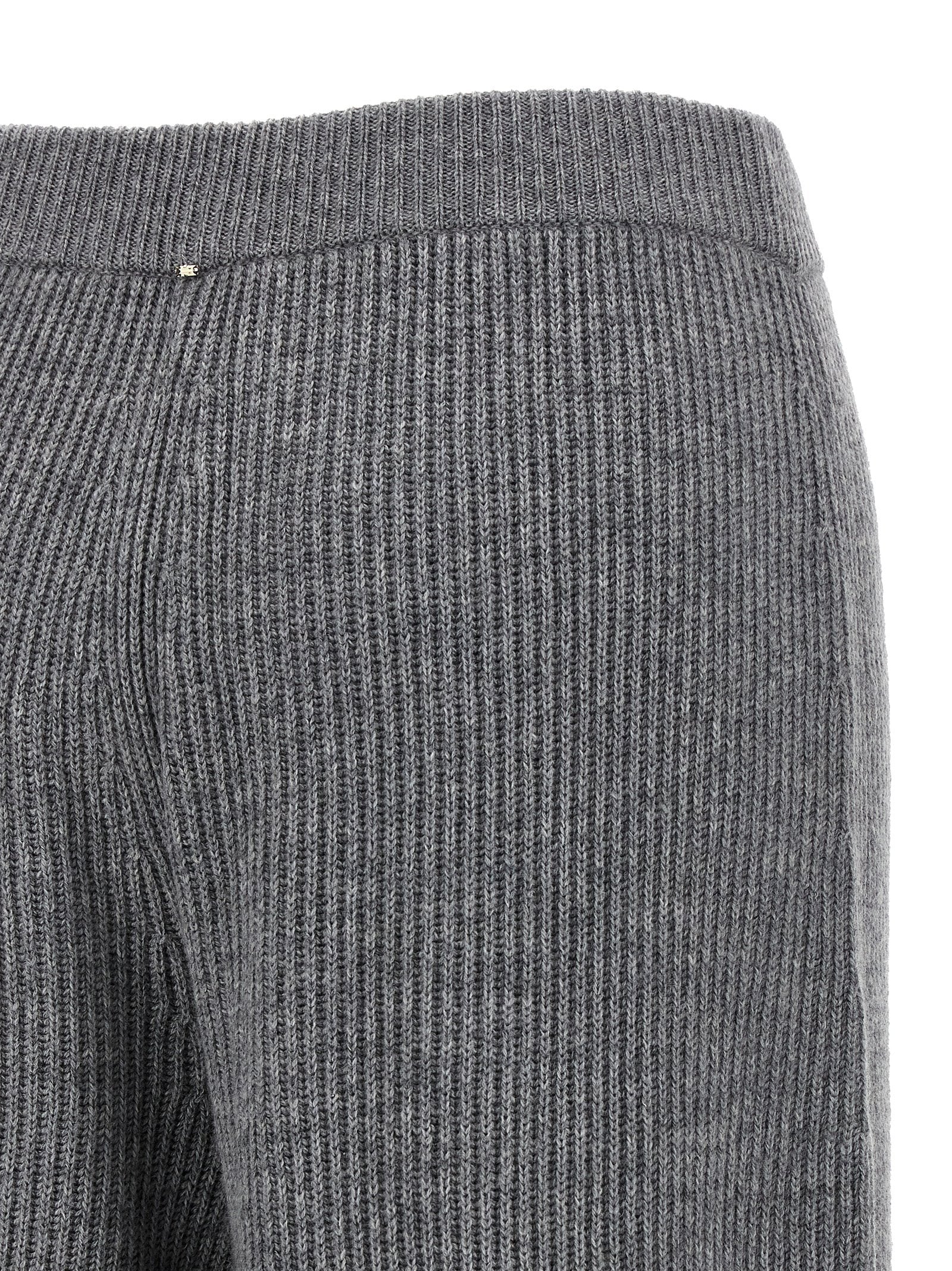 Sportmax Gray Wool Casual Pants
