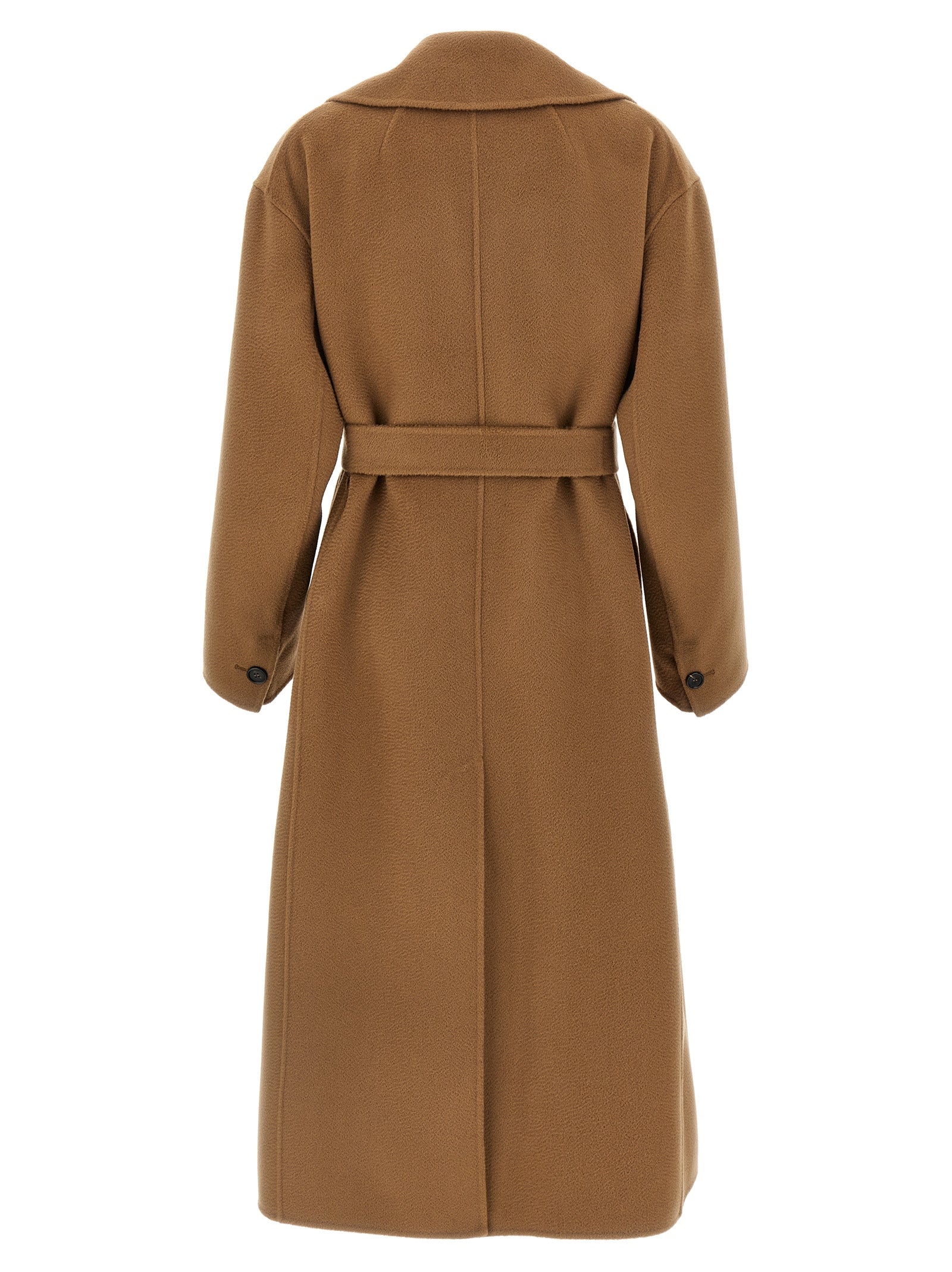 'S Max Mara Brown Virgin Wool Coat