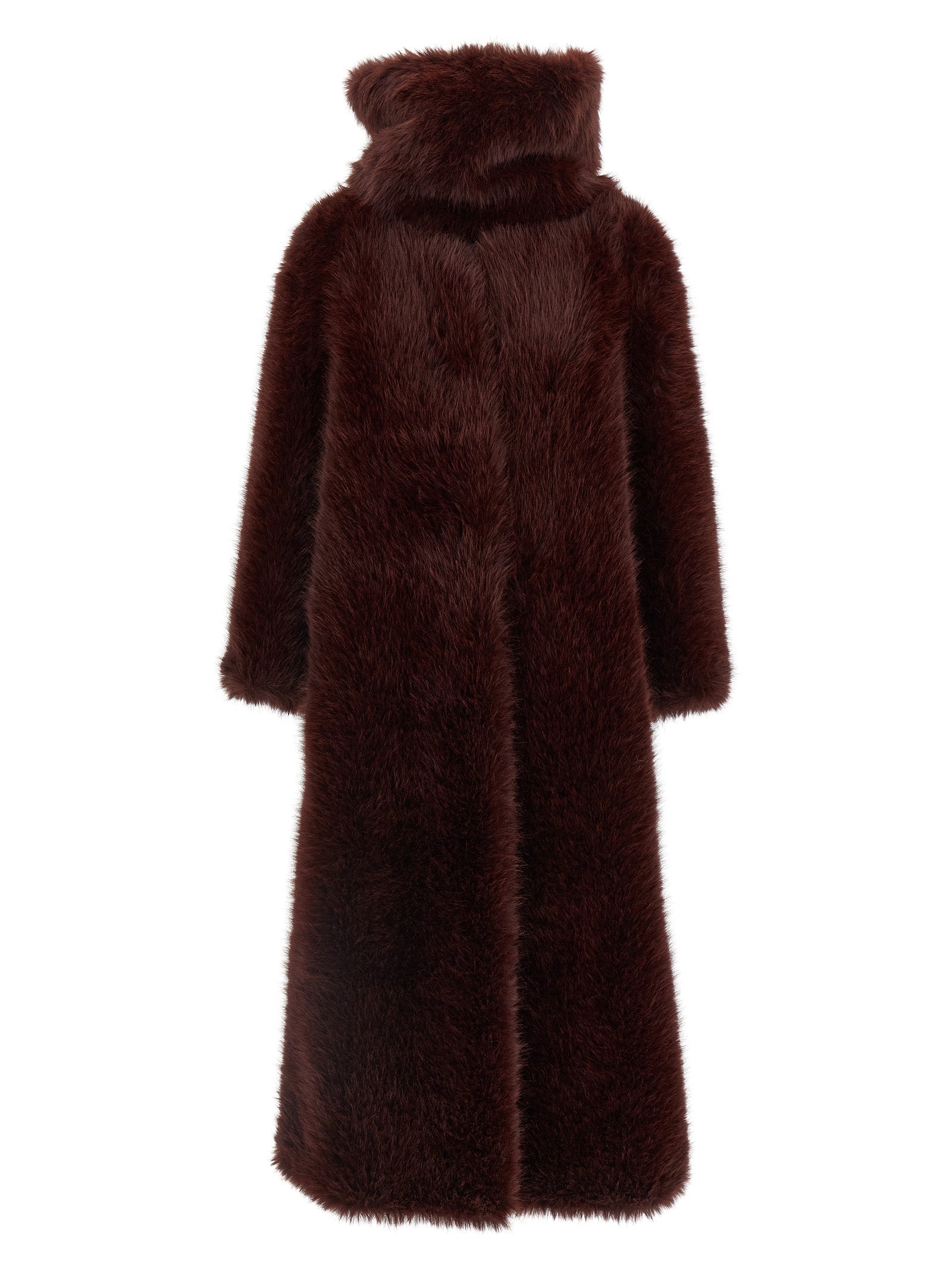 B&B COUTURE Bordeaux Polyester Coat