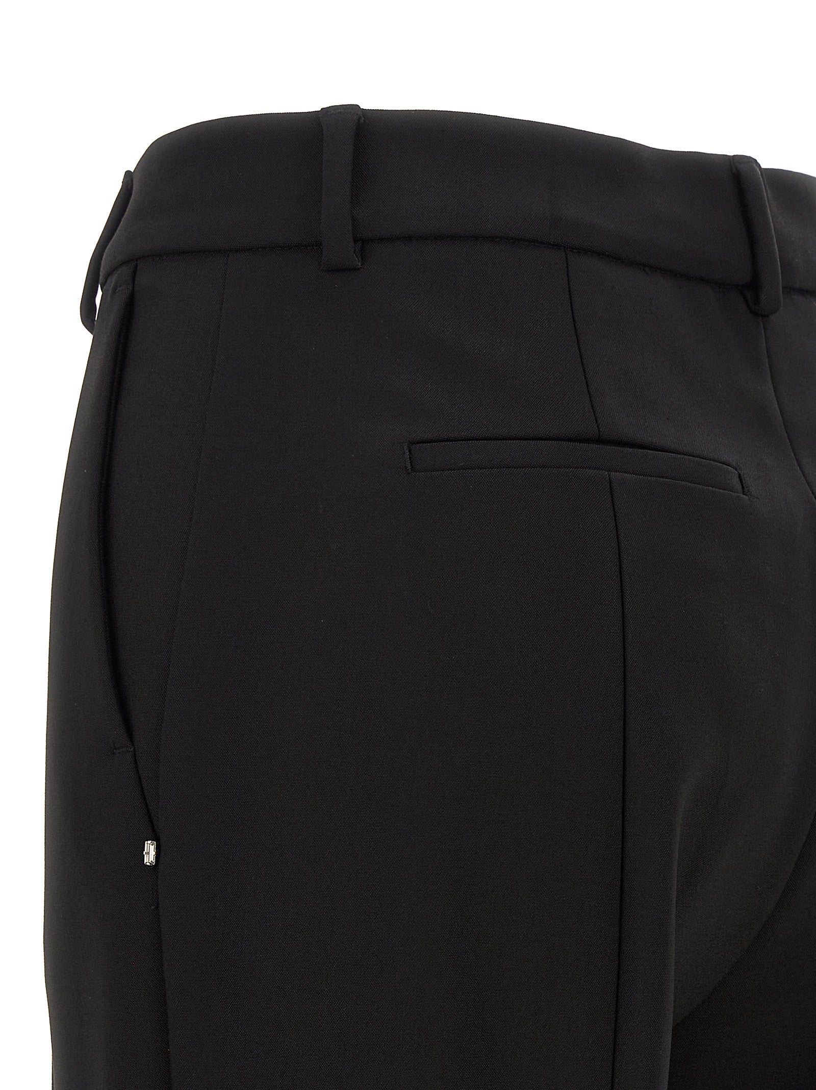 Sportmax Black Viscose Casual Pants