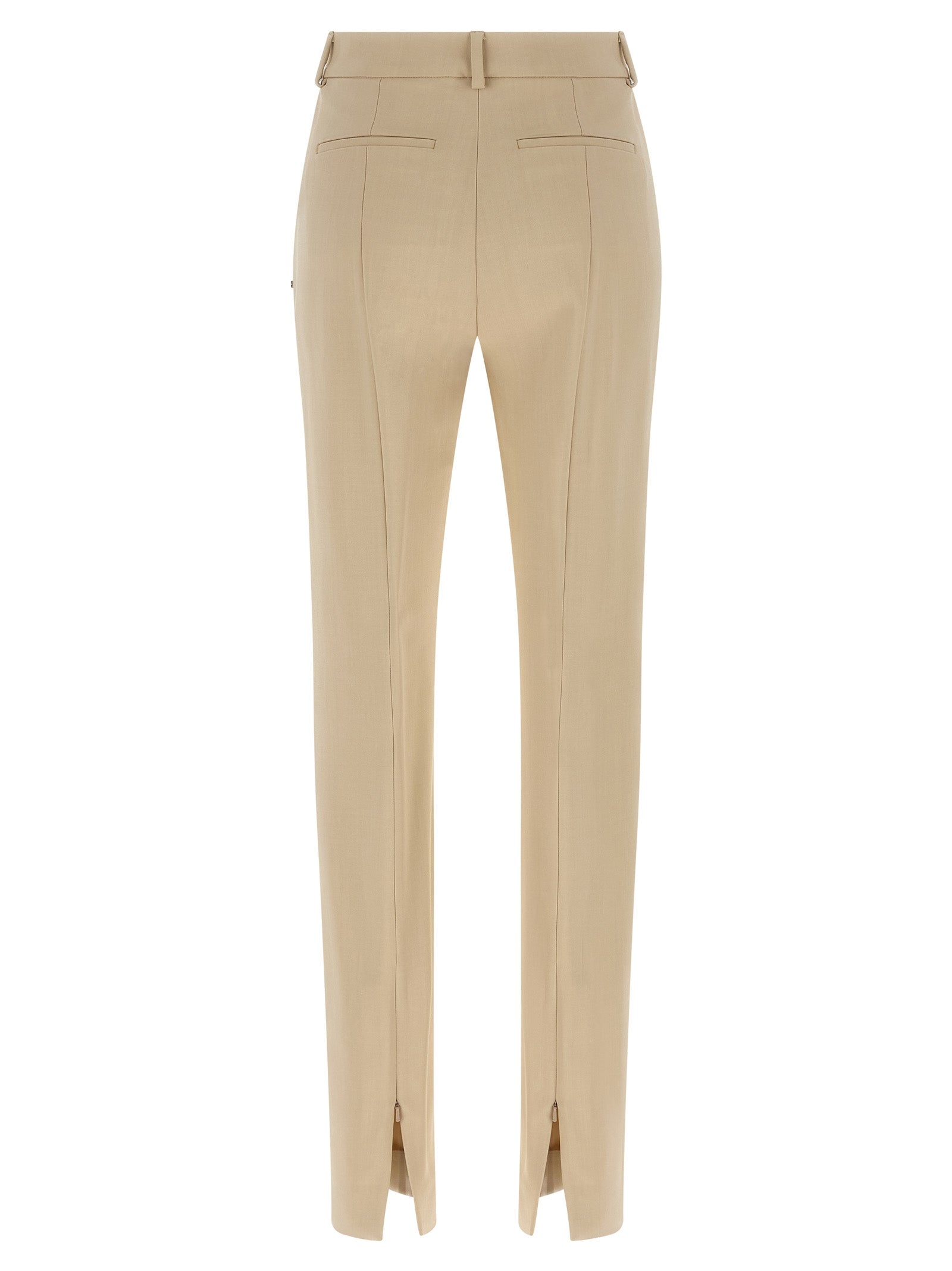 Sportmax Beige Viscose Dress Pants