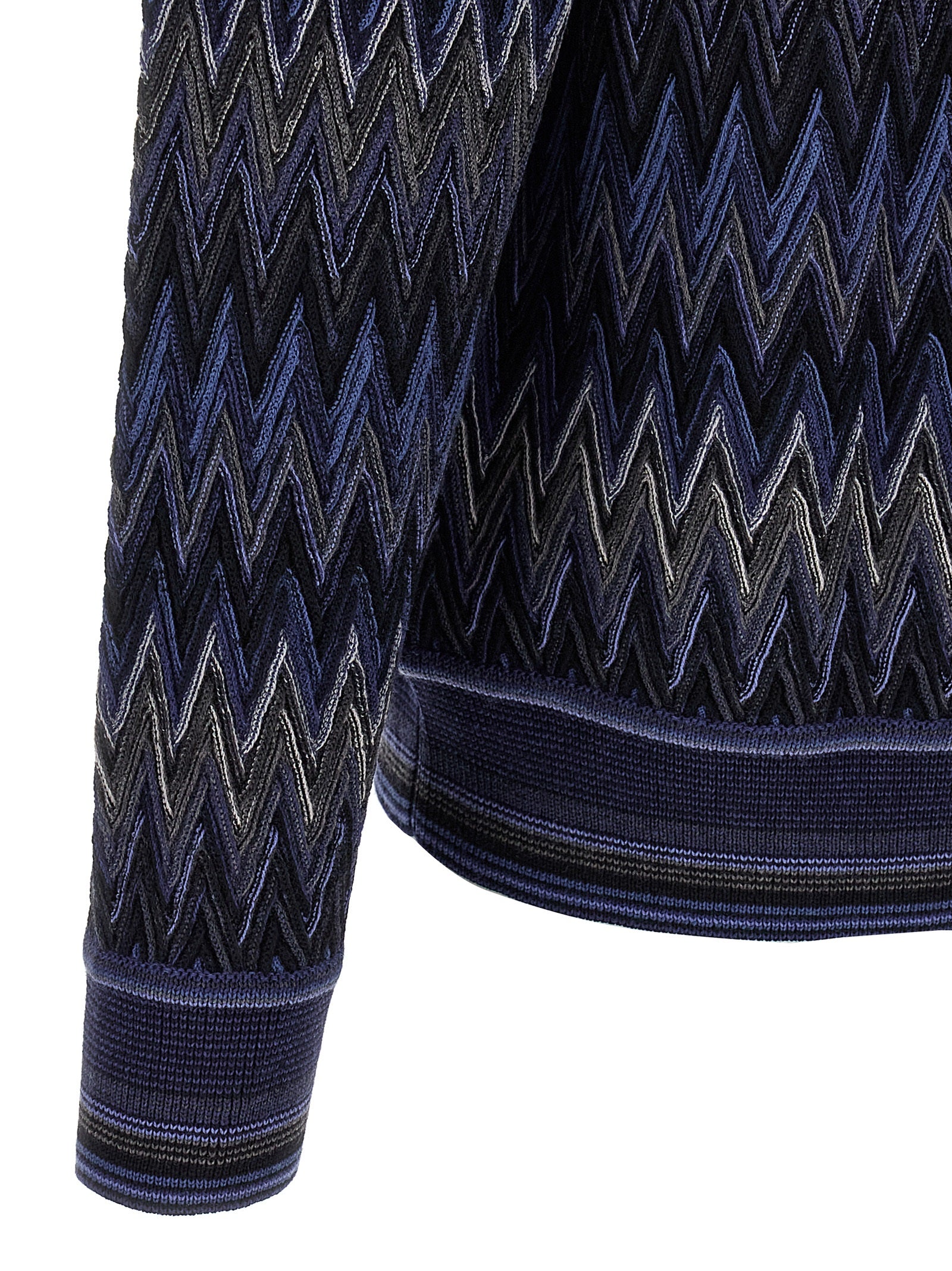 Missoni Blue Wool Cardigan