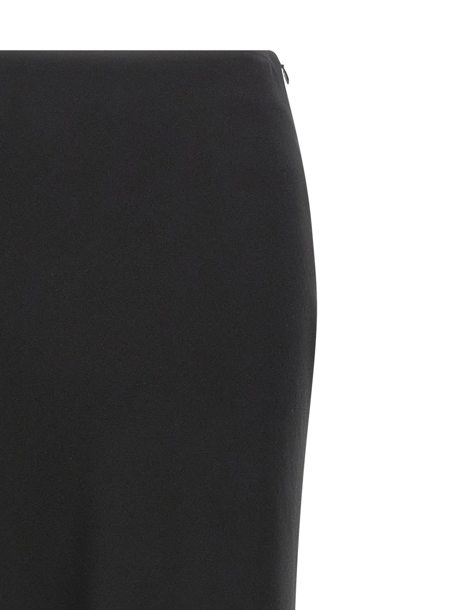 Alessandra Rich Black Virgin Wool Mini Skirt