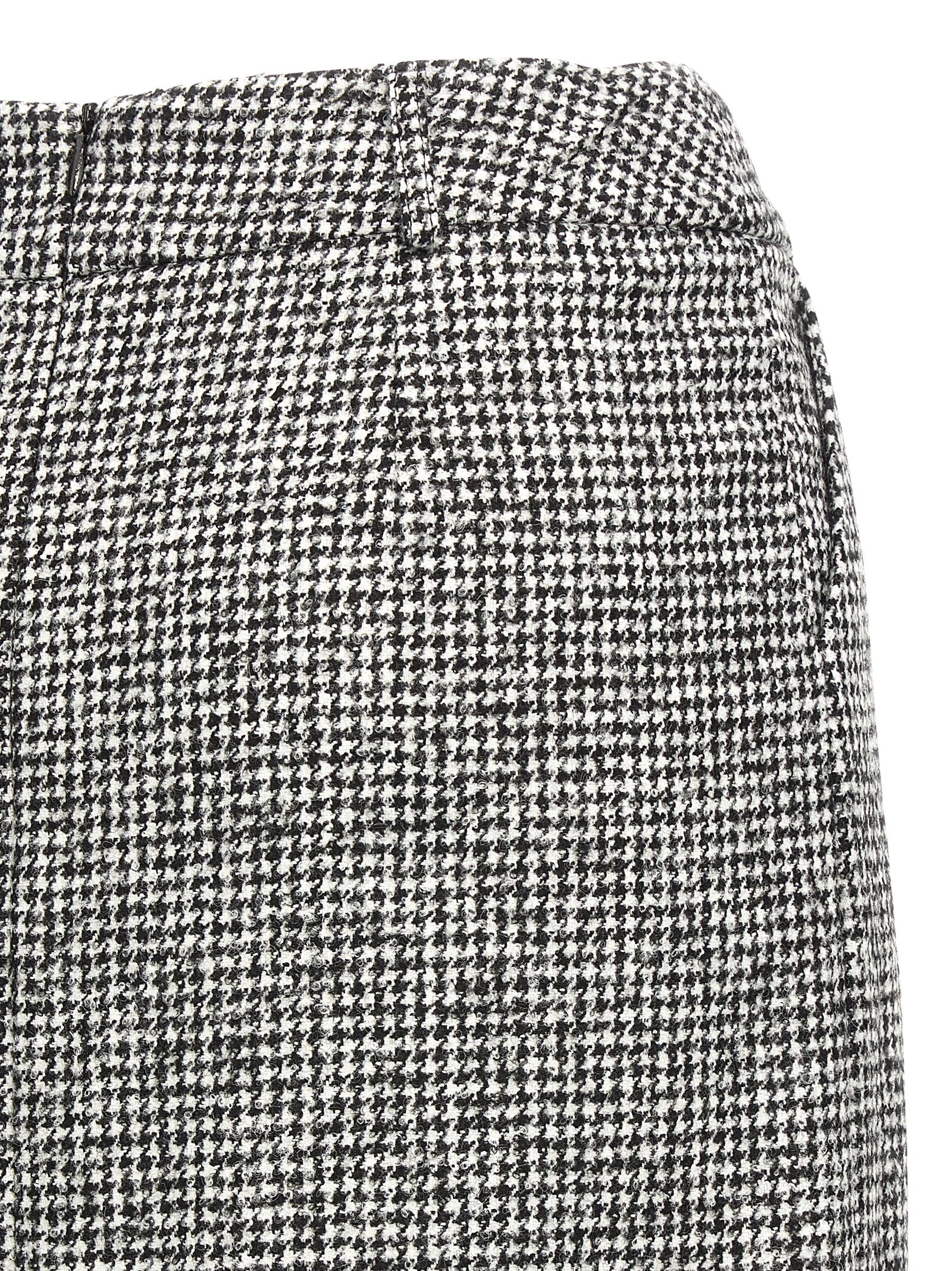 Ermanno Scervino Bicolor Wool Midi Skirt